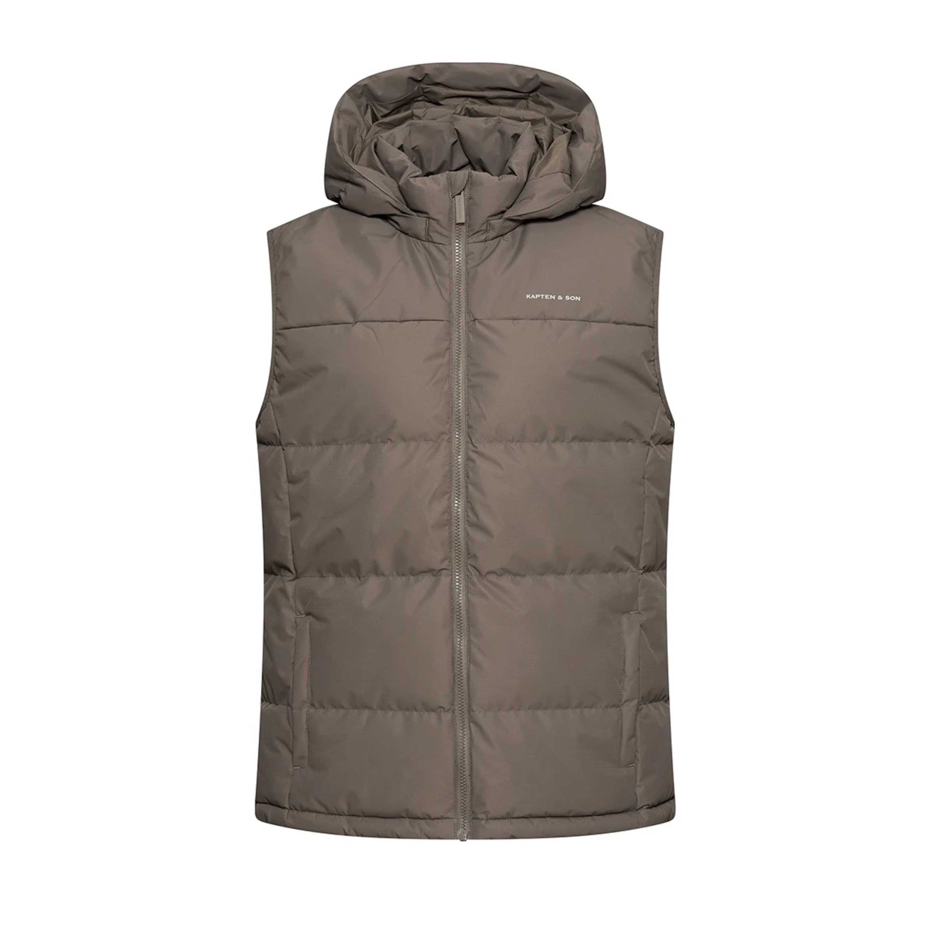 Nicht ausgewählt, Puffer Vest, Puffer Vest Taupe Taupe