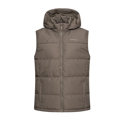Puffer Vest Taupe