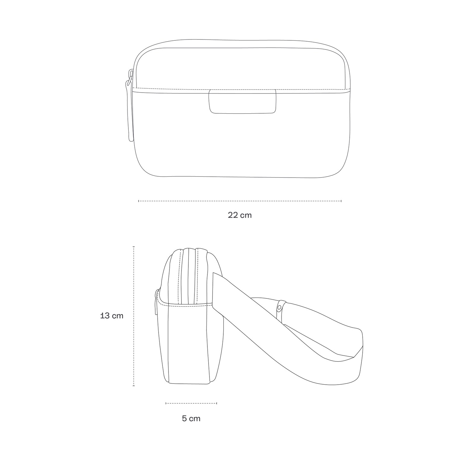 Bergen Crossbody, Bergen Crossbody Greige, Greige, Afbeelding 10 van 10