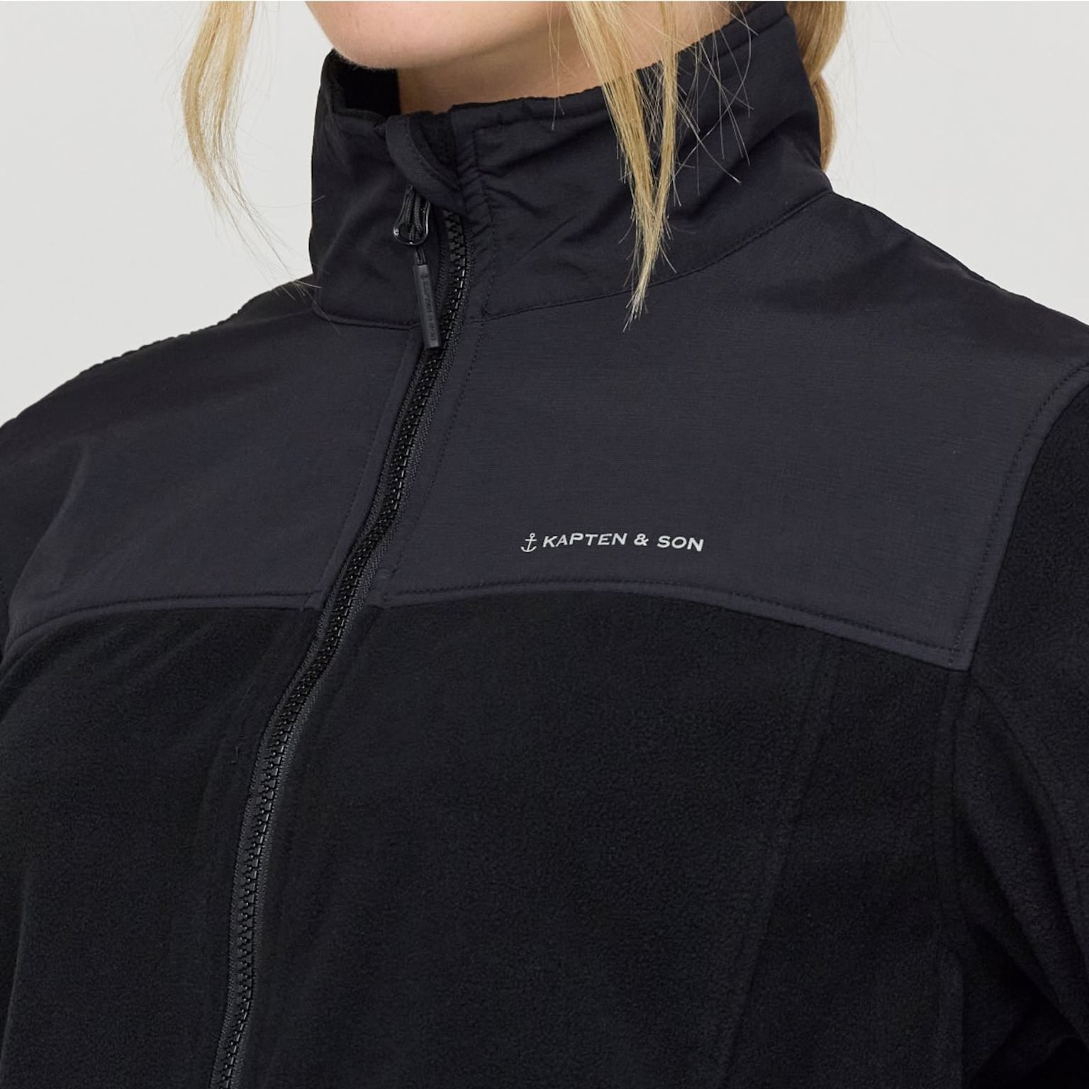 Light Fleece Jacket, Light Fleece Jacket All Black, Zwart, Afbeelding 5 van 9