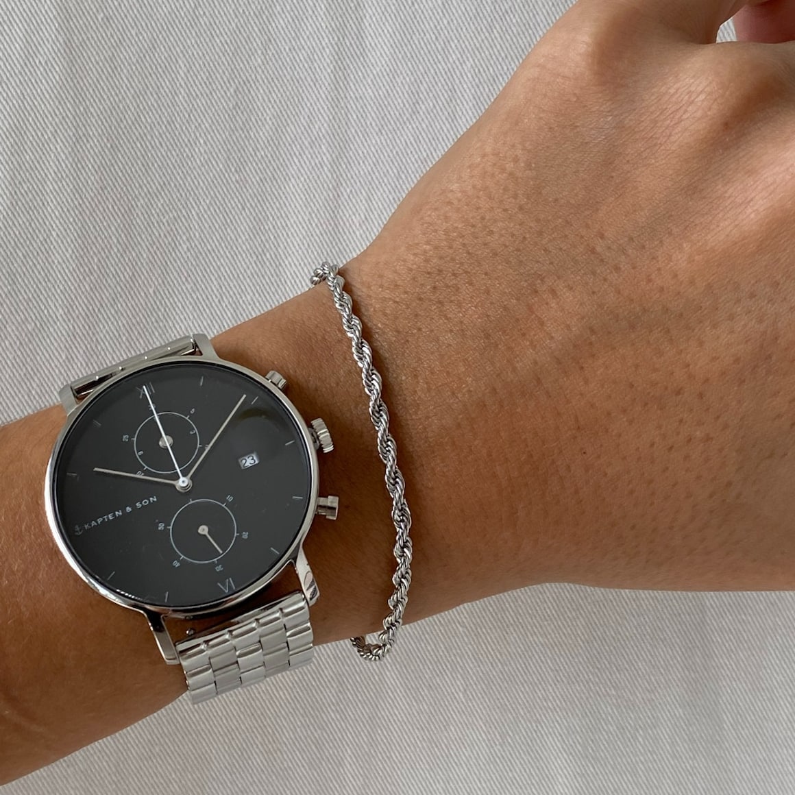 Steel Regler Bracelet Montre Kapten Son Kapten And Son Chrono