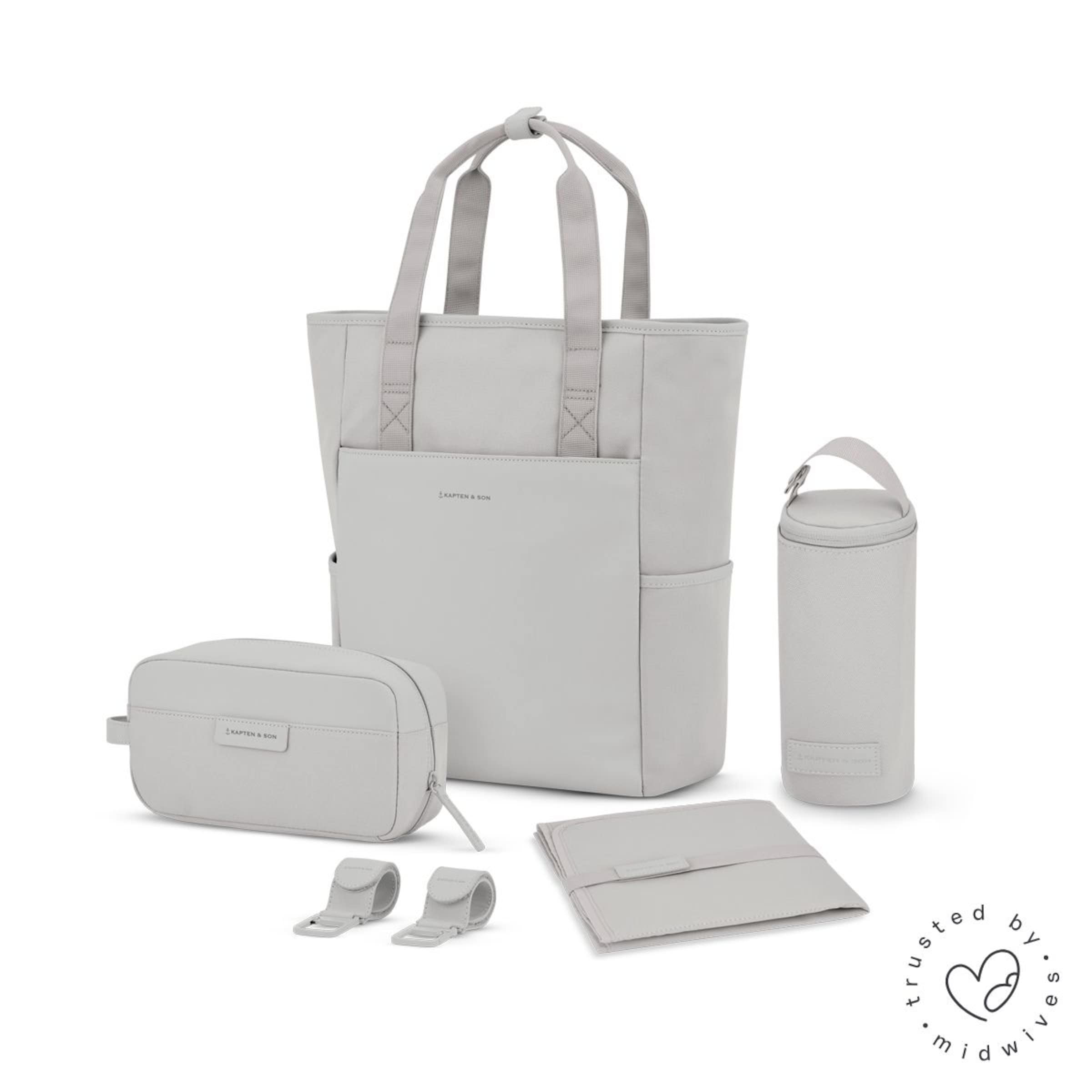 Lindby Diaper Backpack Set Greige