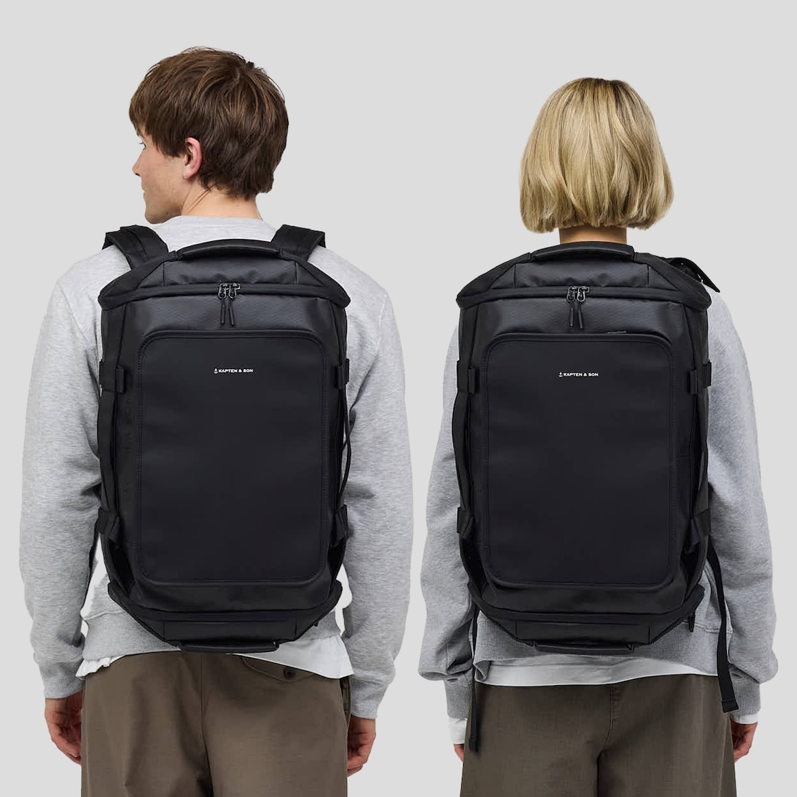 Lisbon Duffle Backpack Small All Black