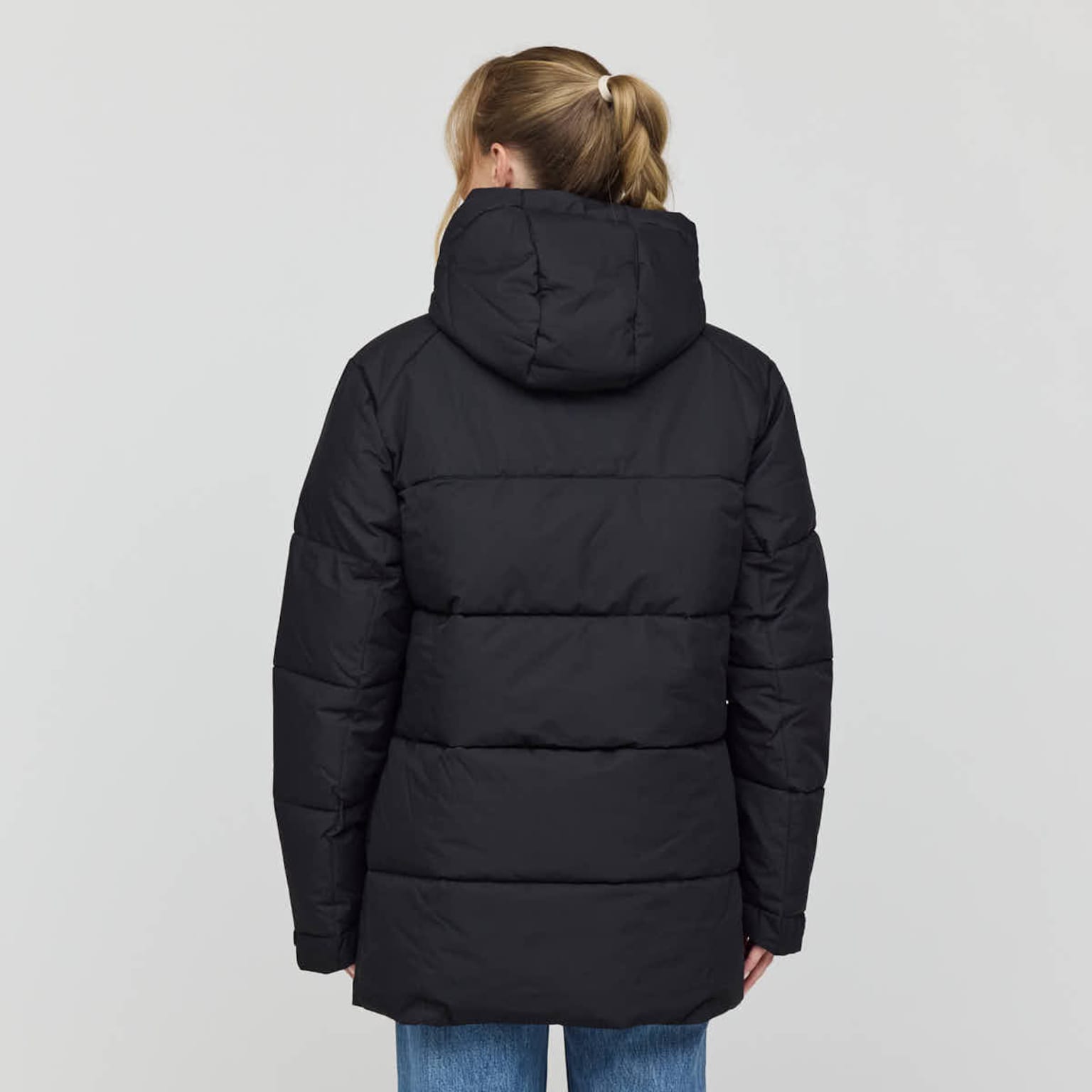 Winter Puffer Jacket, Winter Puffer Jacket All Black, Zwart, Afbeelding 4 van 12