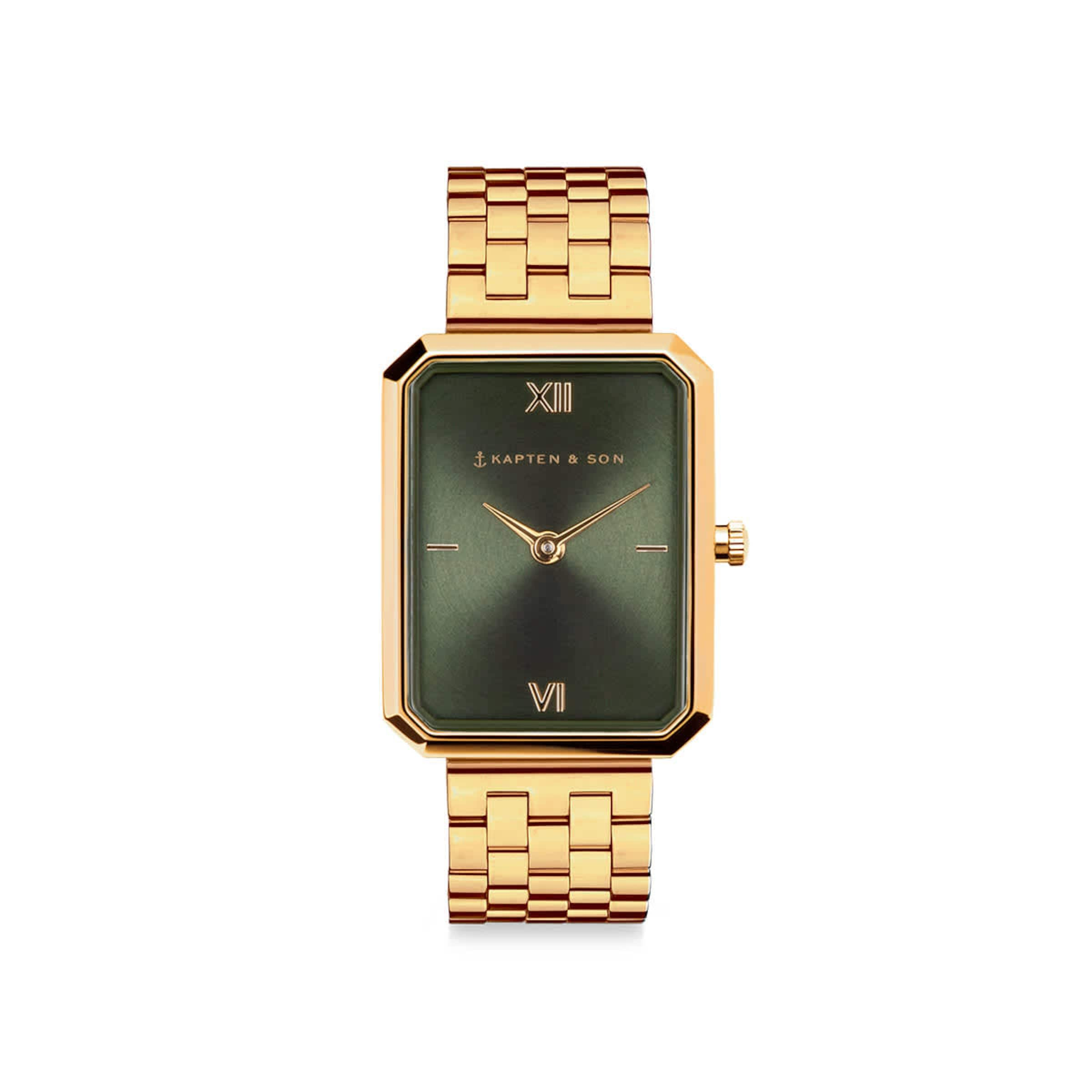 Grace Gold Green Steel Montres Bijoux Kapten Son