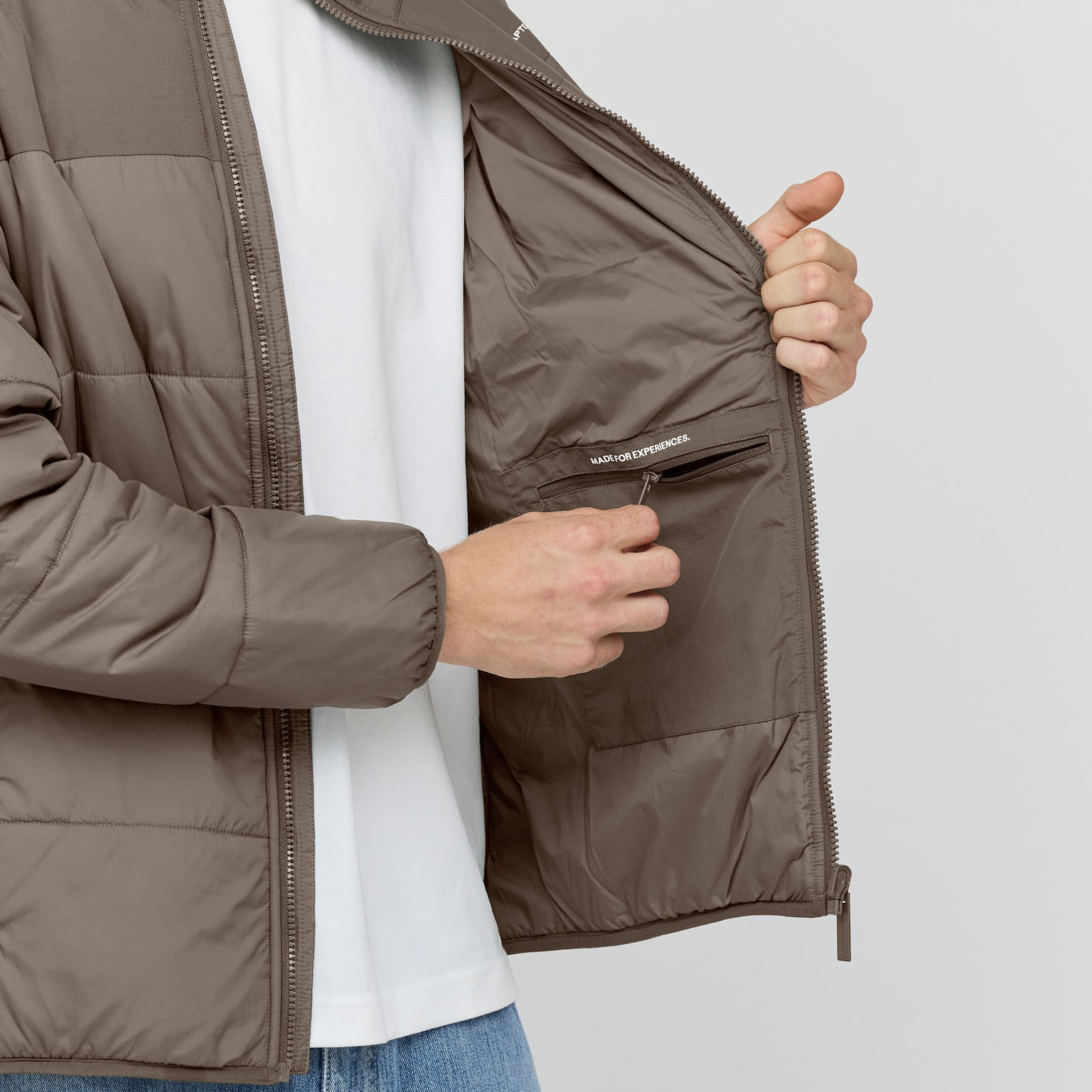 Puffer 3in1 Rain Jacket, Puffer 3in1 Rain Jacket Taupe, Taupe, Image 11 of 13
