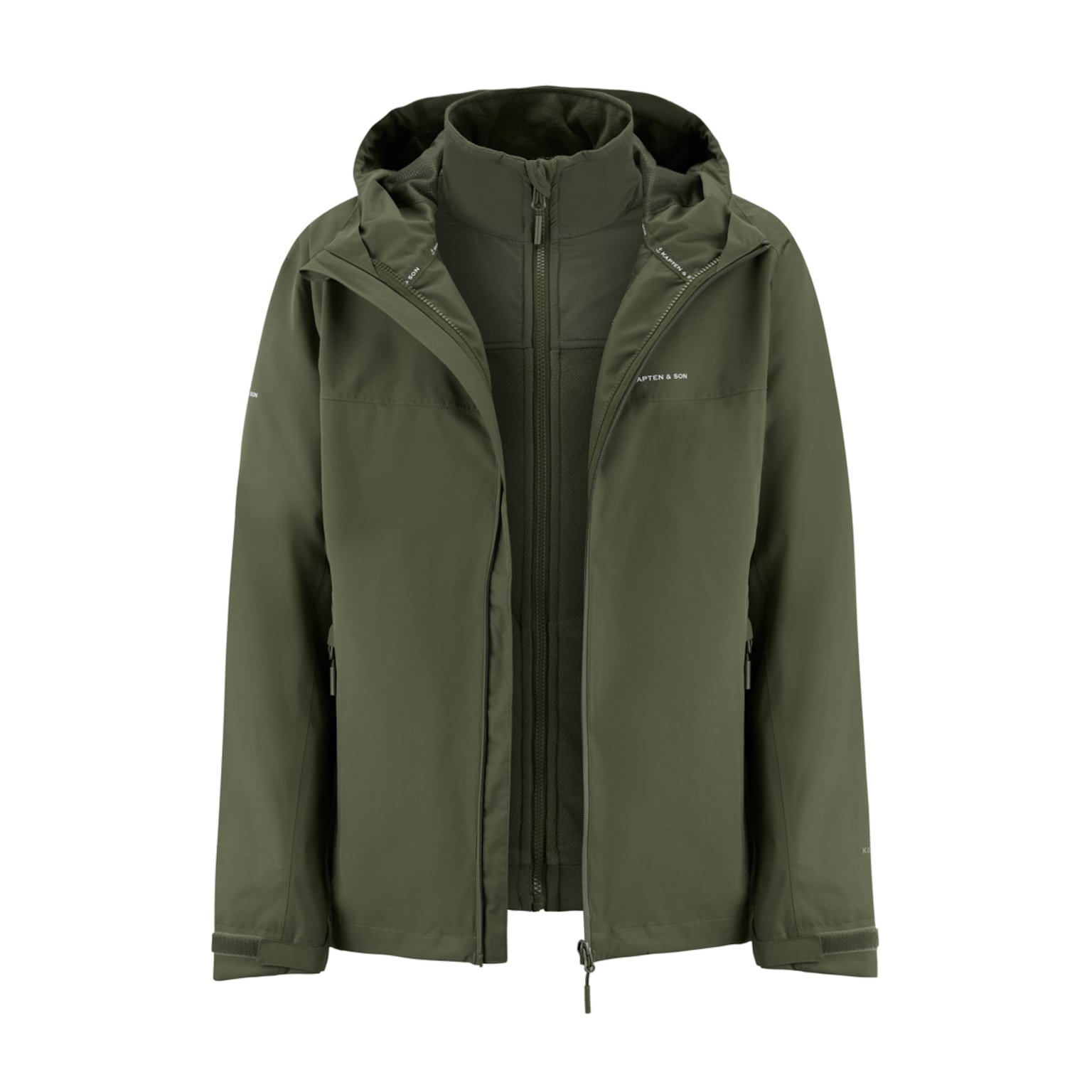 Everyday 3in1 Rain Jacket, Everyday 3in1 Rain Jacket Olive, Groen, Afbeelding 1 van 13
