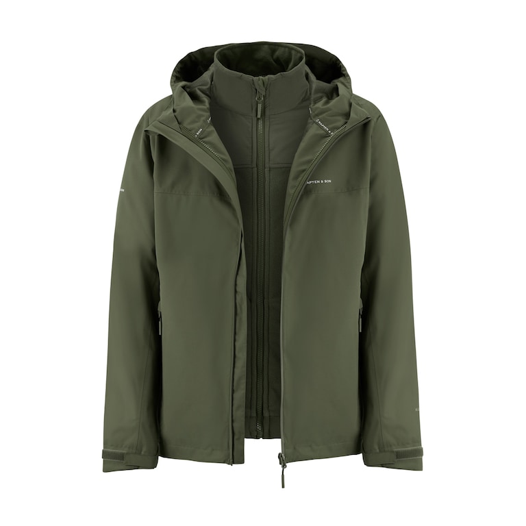 Everyday 3in1 Rain Jacket, Everyday 3in1 Rain Jacket Olive, Verde