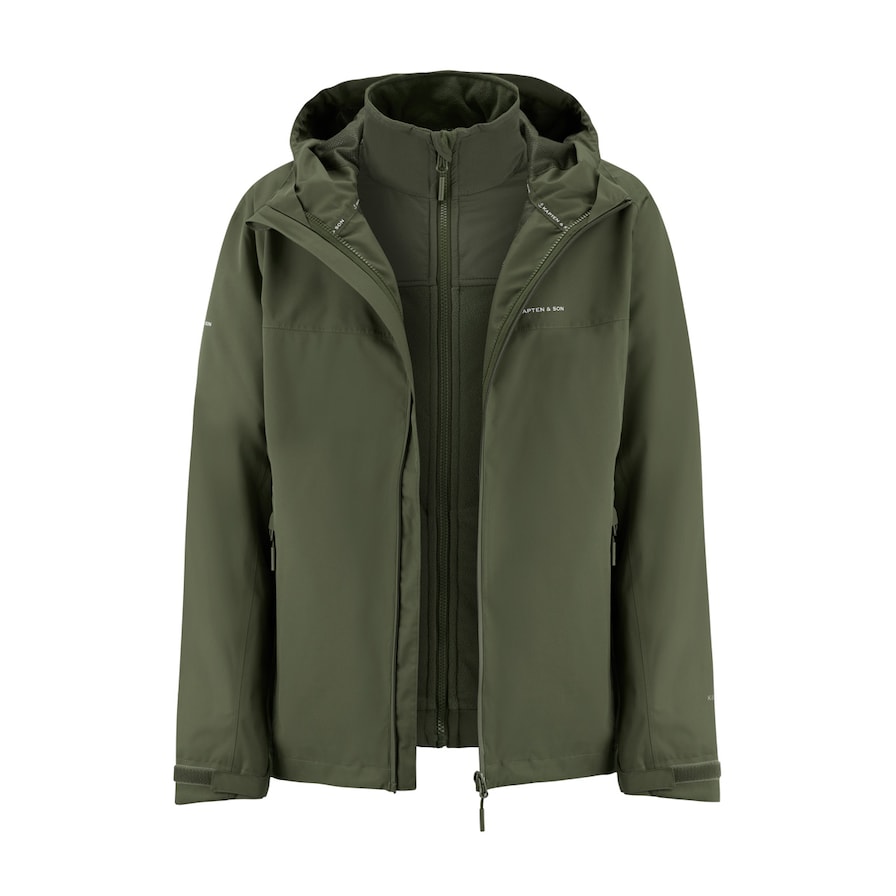 Everyday 3in1 Rain Jacket, Everyday 3in1 Rain Jacket Olive, Groen, Afbeelding 1 van 13
