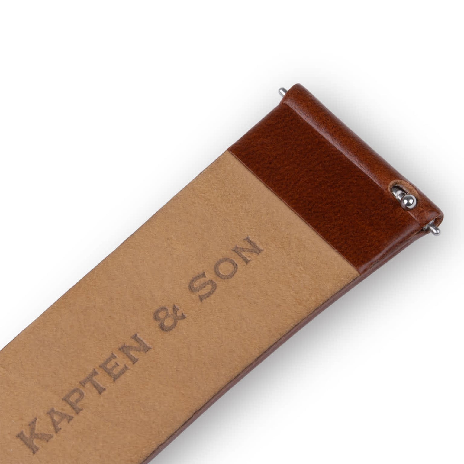 Leather Strap Brown Leather Gold