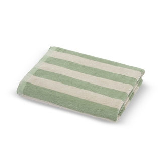 Towel, Towel Sand Green Stripe Vert