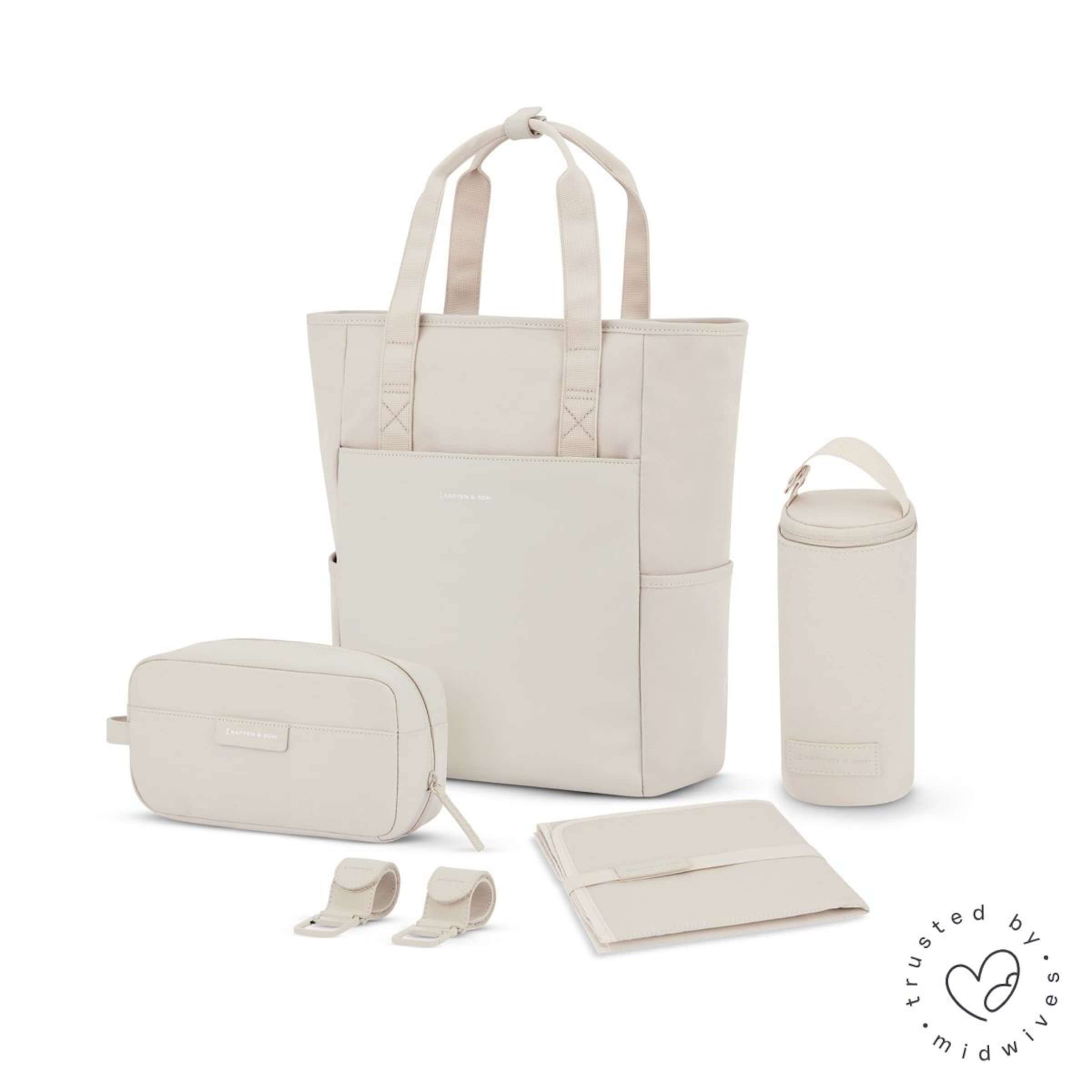 Lindby Diaper Backpack Set Sandstone
