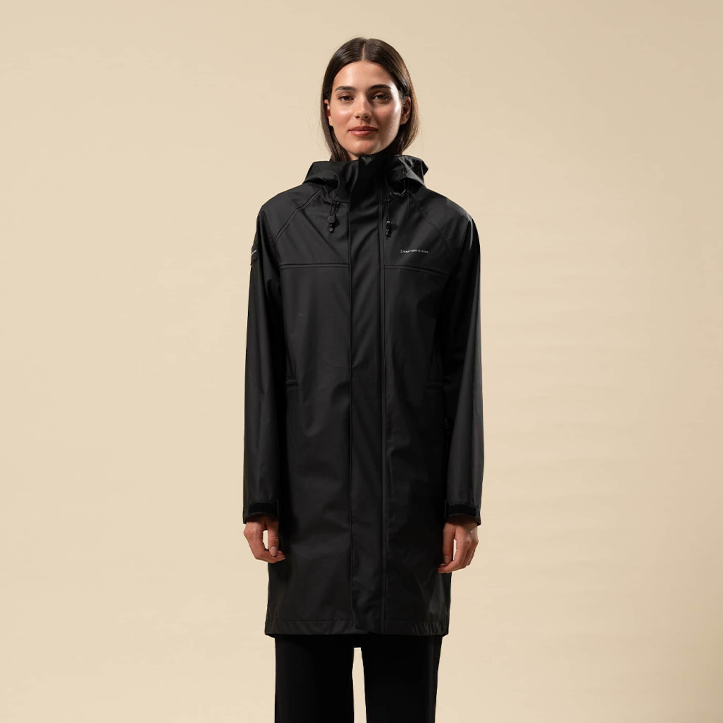 Everyday Rain Jacket Long Midnight Black – Jackets