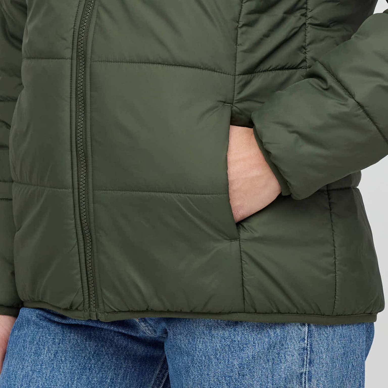 Puffer Jacket, Puffer Jacket Olive, Groen, Afbeelding 6 van 7