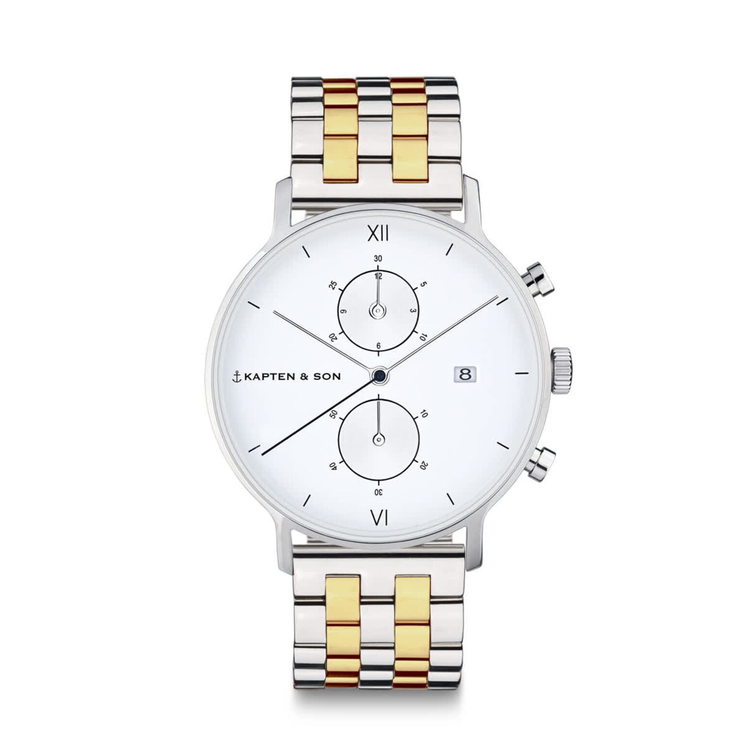 Chrono, Chrono Silver Bicolor Steel, Zilver, Afbeelding 1 van 7