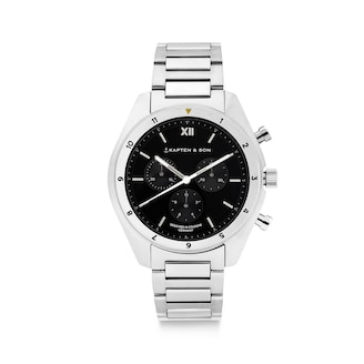 Rise Small, Rise Small Silver Black Steel, Zilver