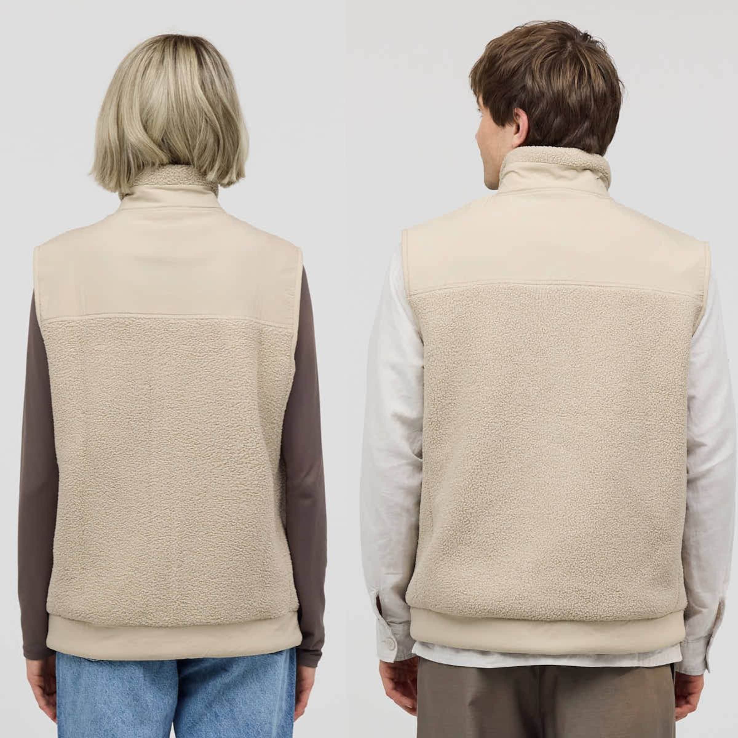 Teddy Fleece Vest Sandstone