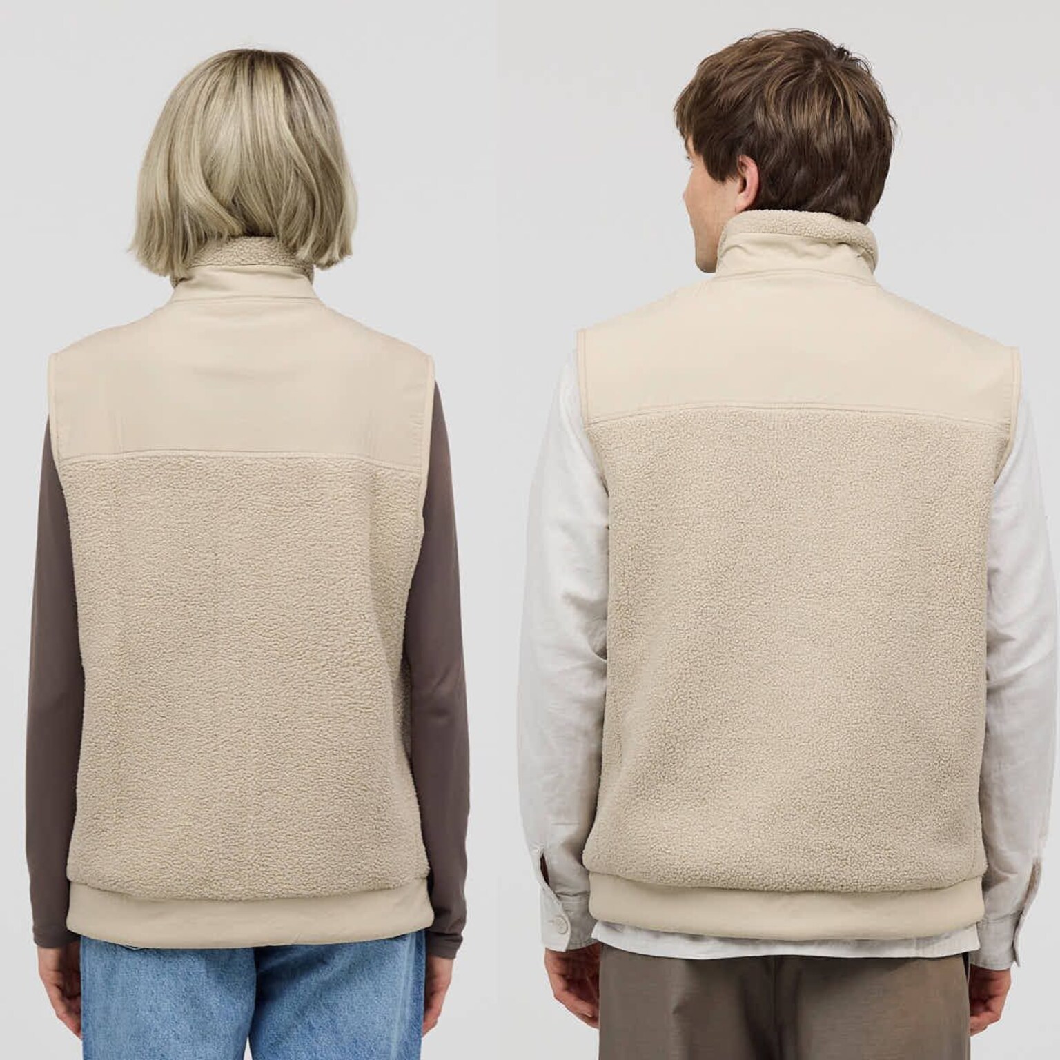 Teddy Fleece Vest, Teddy Fleece Vest Sandstone, Sandstone, Afbeelding 5 van 8