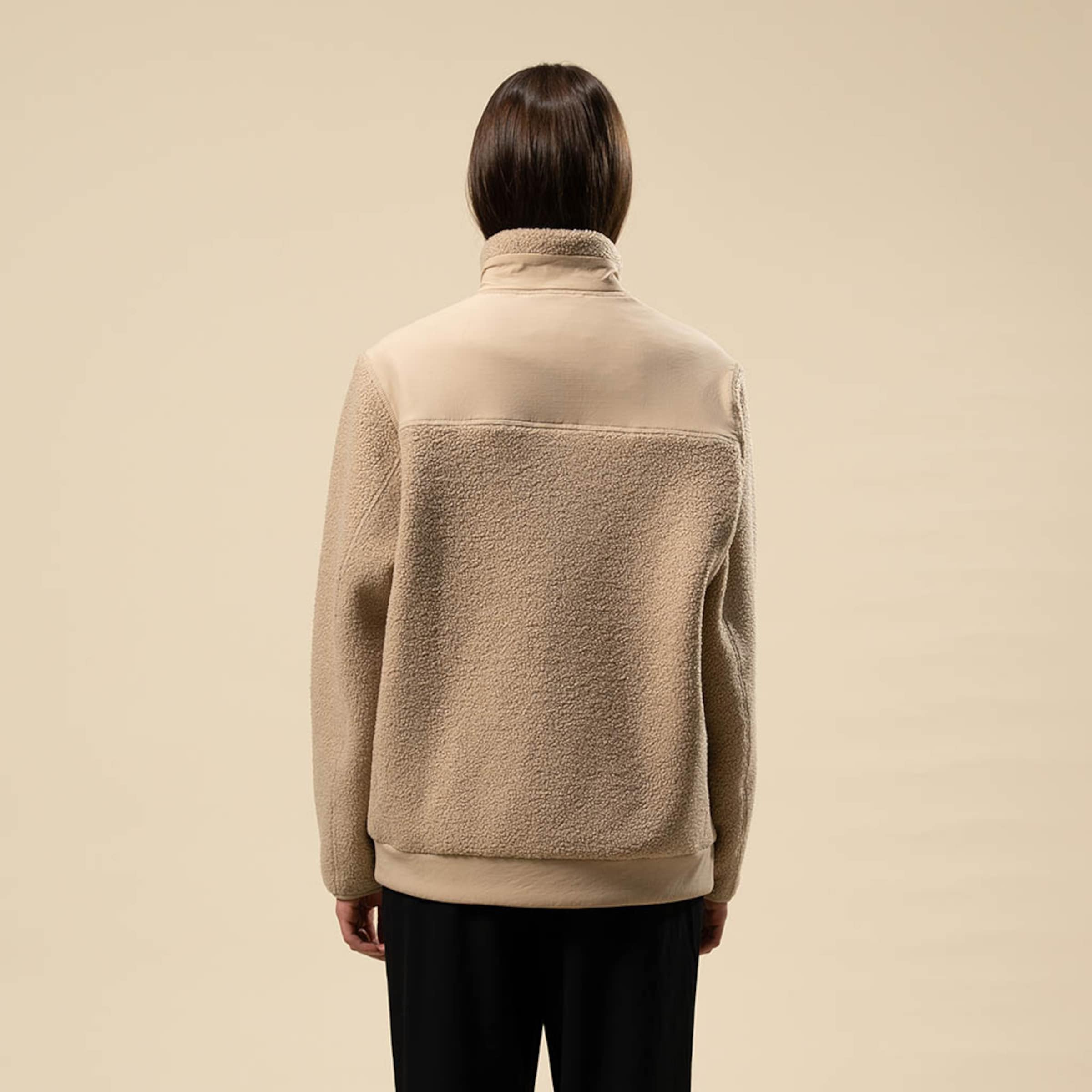 Teddy Fleece Jacket Sandstone