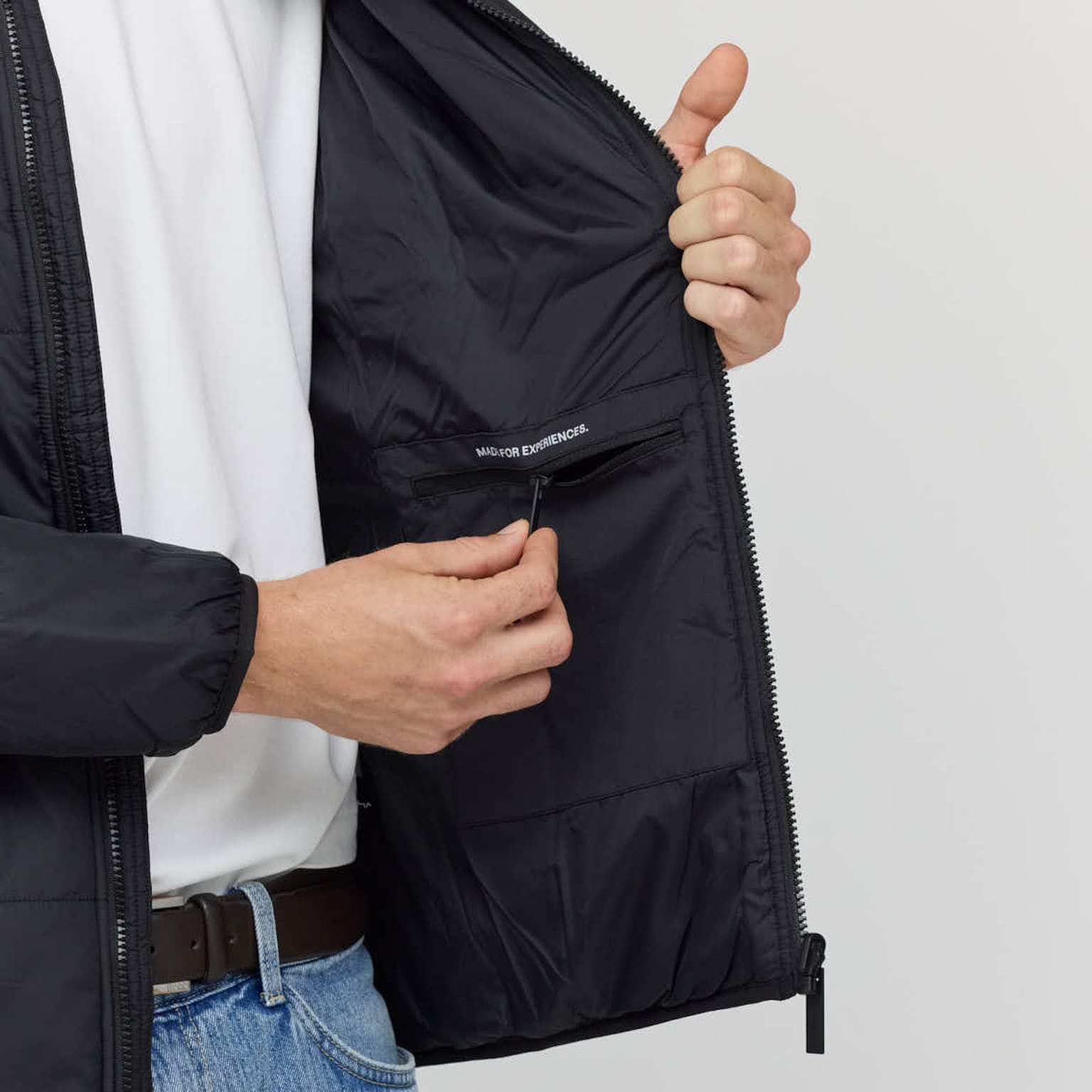 Puffer Jacket, Puffer Jacket All Black, Zwart, Afbeelding 5 van 7
