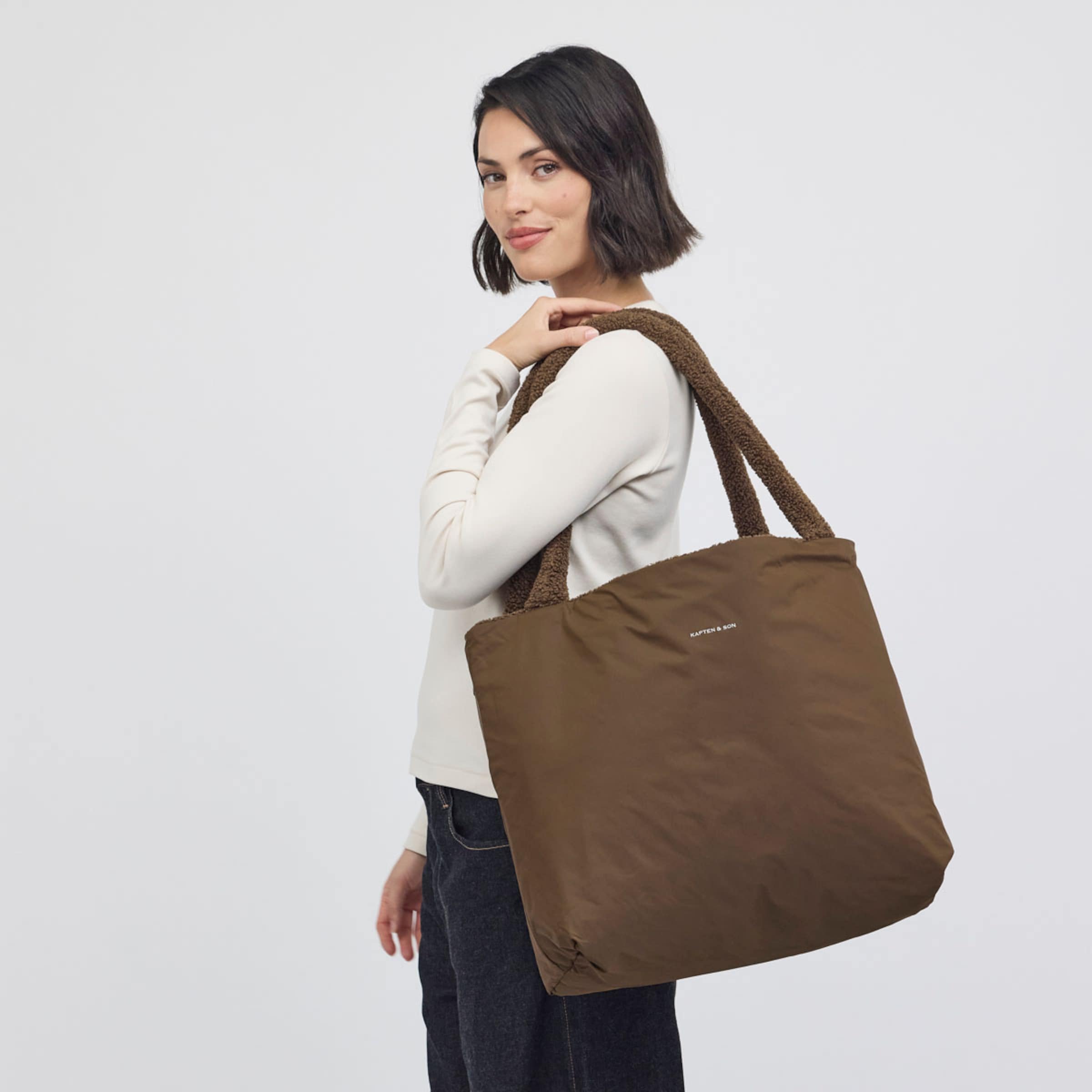 Norva 2in1 Shopper Fleece Mocha Brown