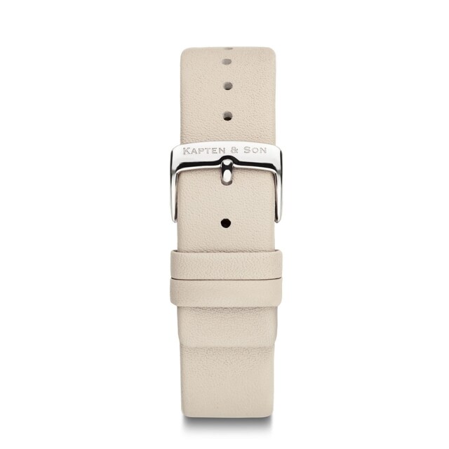 Leather Strap Sandstone Leather Silver