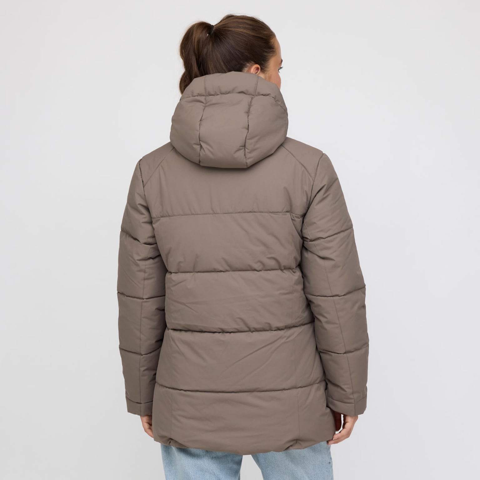 Winter Puffer Jacket, Winter Puffer Jacket Taupe, Taupe, Afbeelding 4 van 12