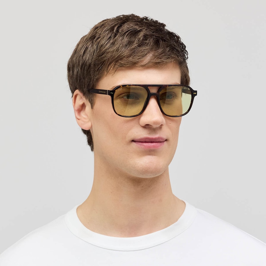 Zurich Oversize, Zurich Oversize Dark Tortoise Green, Tortoise, Afbeelding 3 van 6