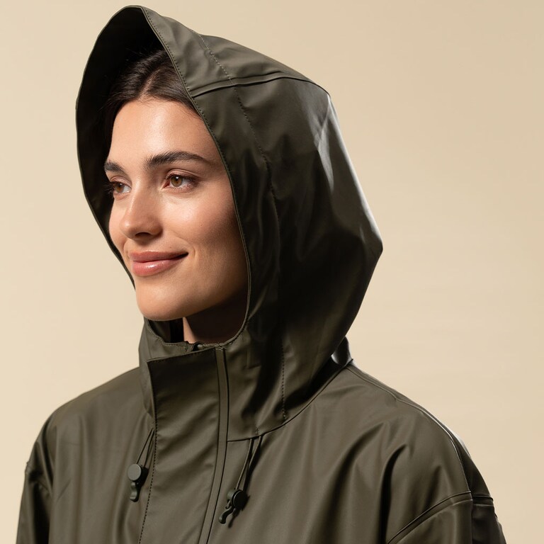 Everyday Rain Jacket Short Forest Green – Jackets