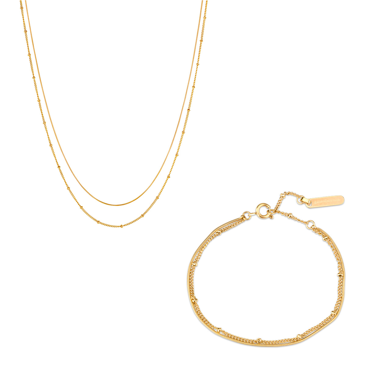 Jewellery Set Sphere Gold