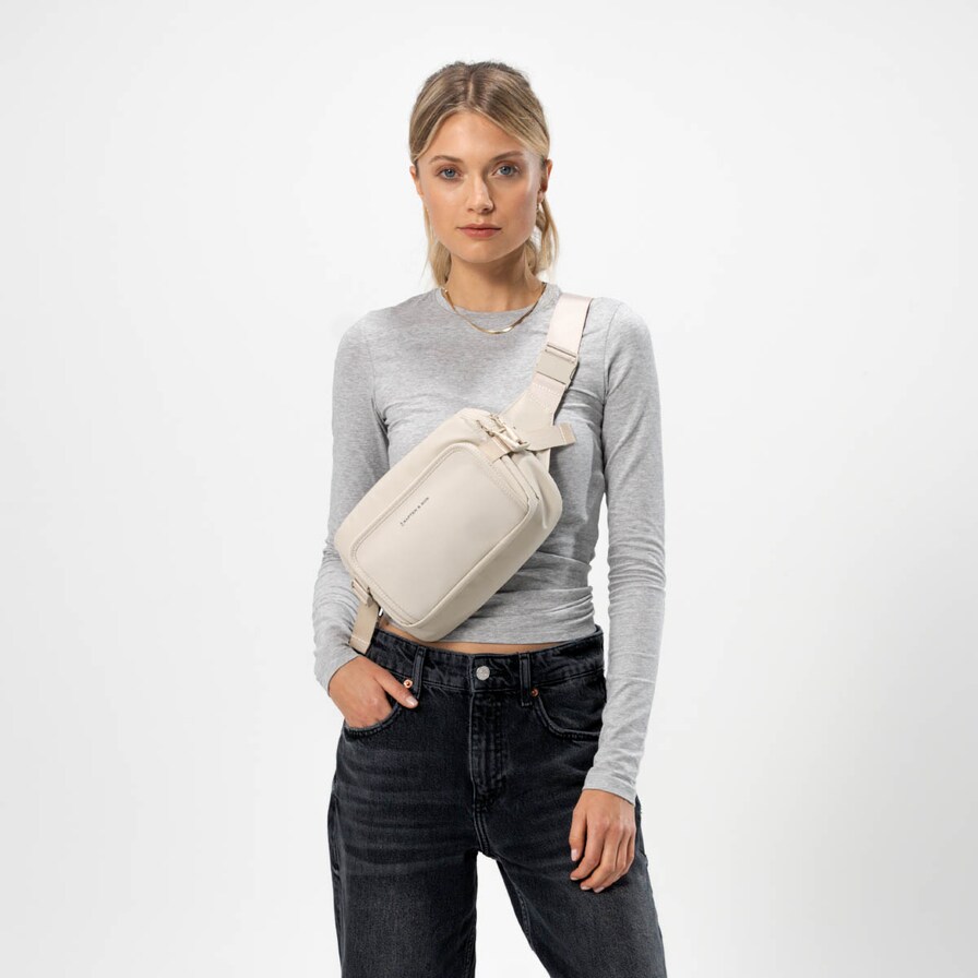 Lisbon Crossbody, Lisbon Crossbody Sandstone, Crème, Afbeelding 2 van 10