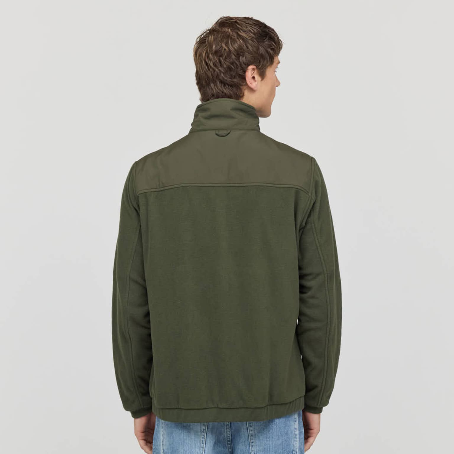 Light Fleece Jacket, Light Fleece Jacket Olive, Groen, Afbeelding 4 van 9