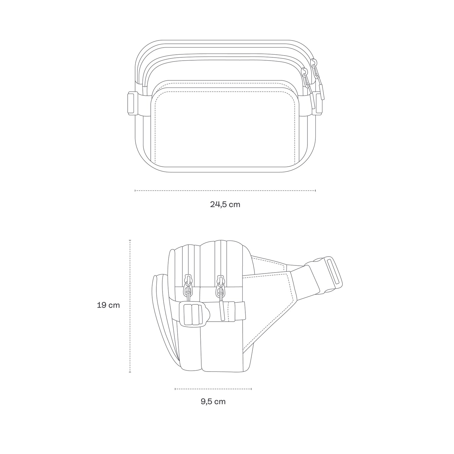 Lisbon Crossbody, Lisbon Crossbody Sandstone, Crème, Afbeelding 10 van 10