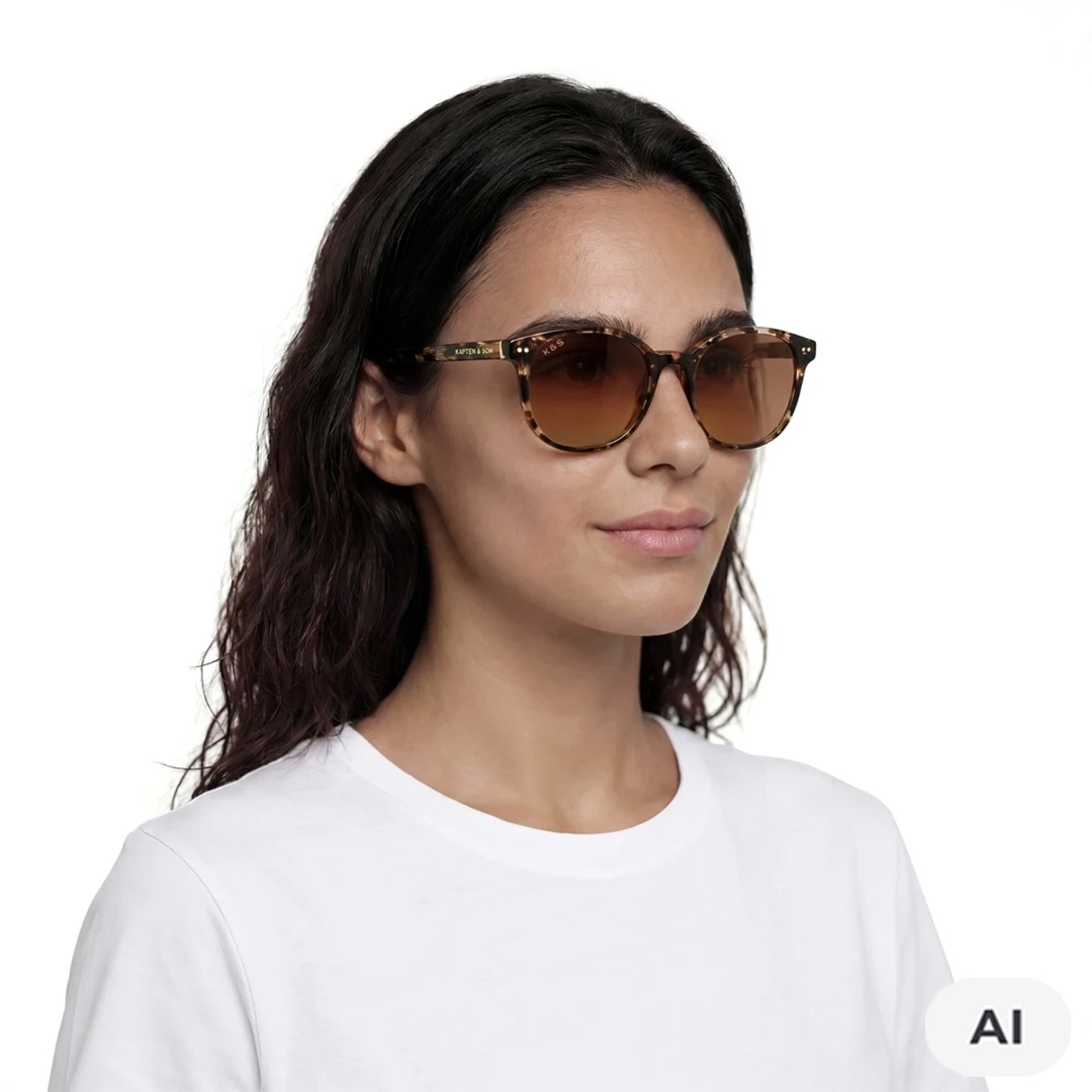 Nairobi Small Crystal Tortoise Brown