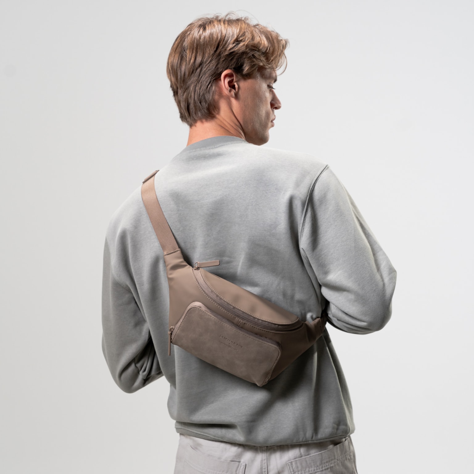 Bali Crossbody, Bali Crossbody Walnut by Mariefeandjakesnow, Walnut, Afbeelding 3 van 11