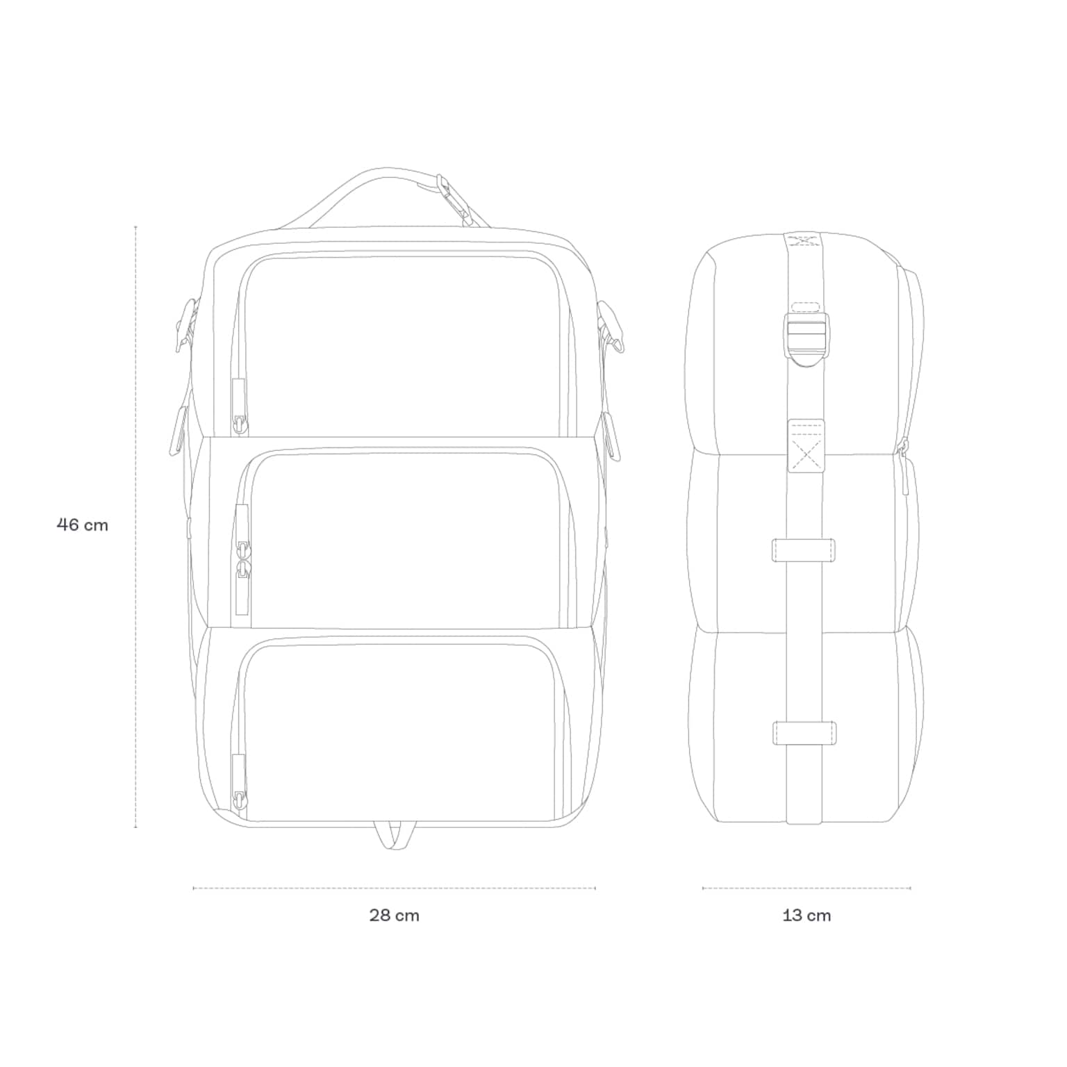 Bali Travelpack, Bali Travelpack by Mariefeandjakesnow, Grijs, Afbeelding 6 van 6