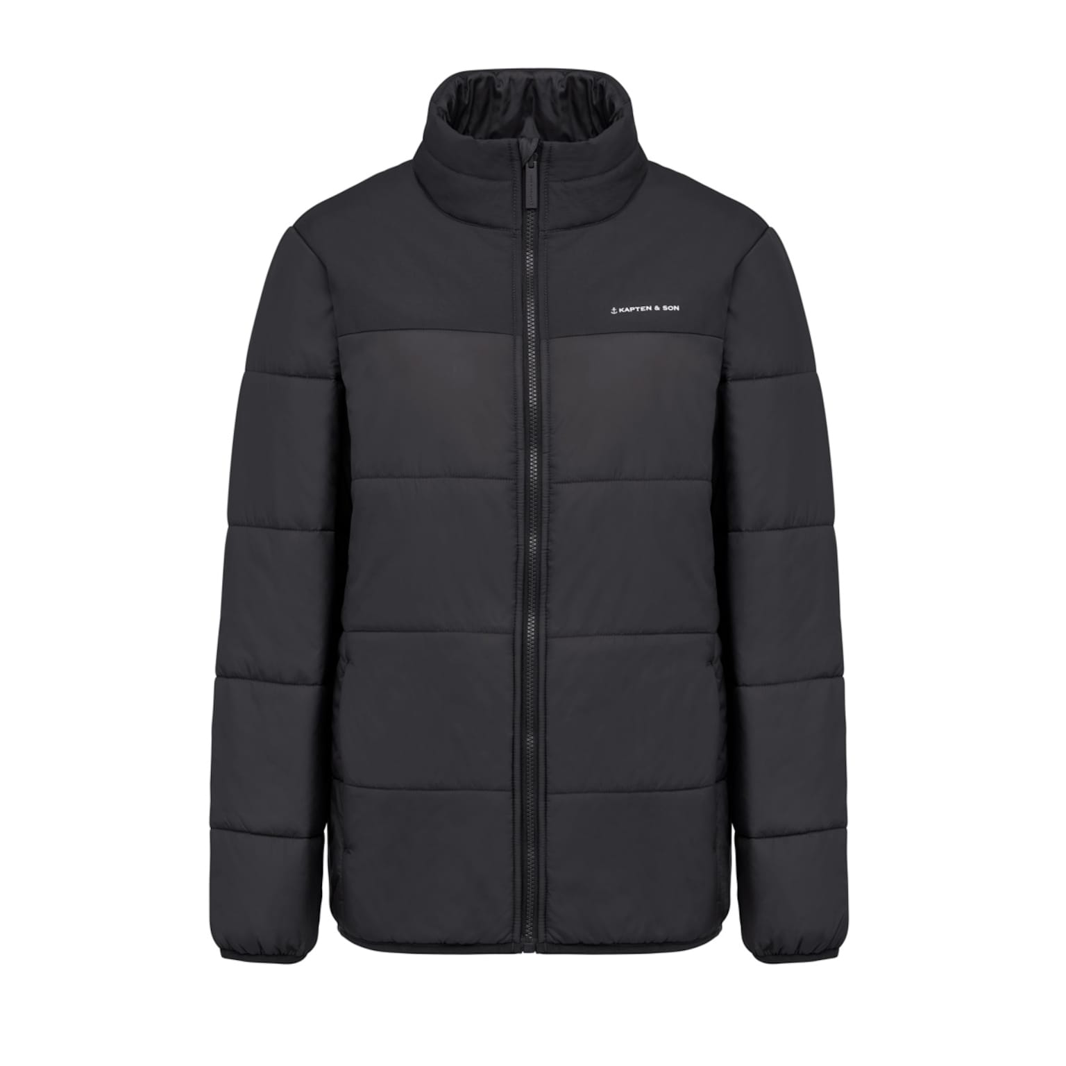 Puffer Jacket, Puffer Jacket All Black, Zwart, Afbeelding 1 van 7