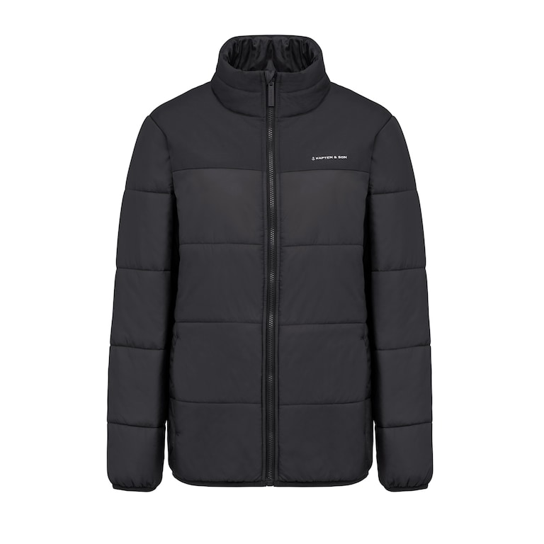 Puffer Jacket, Puffer Jacket All Black, Negro