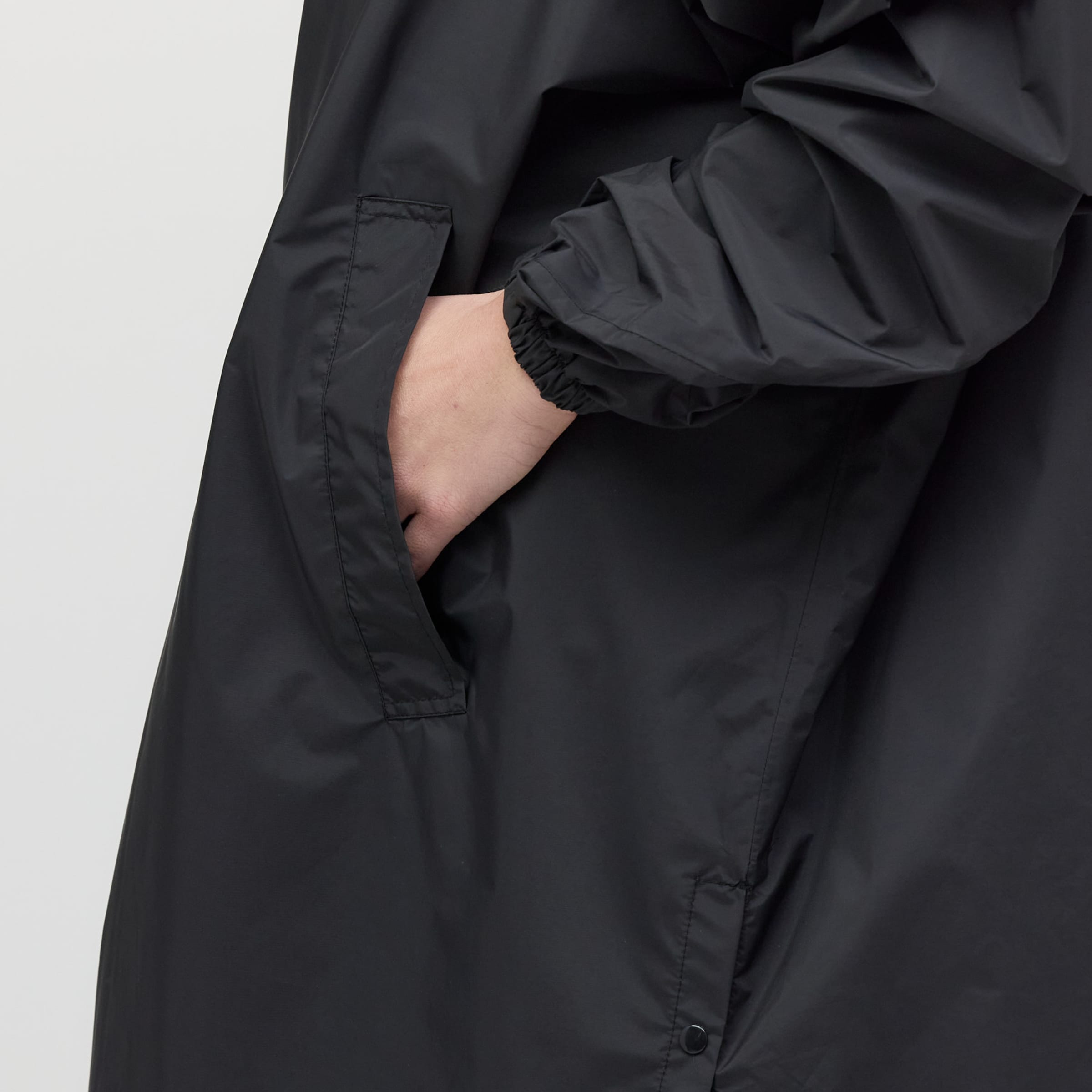 Rain Poncho All Black