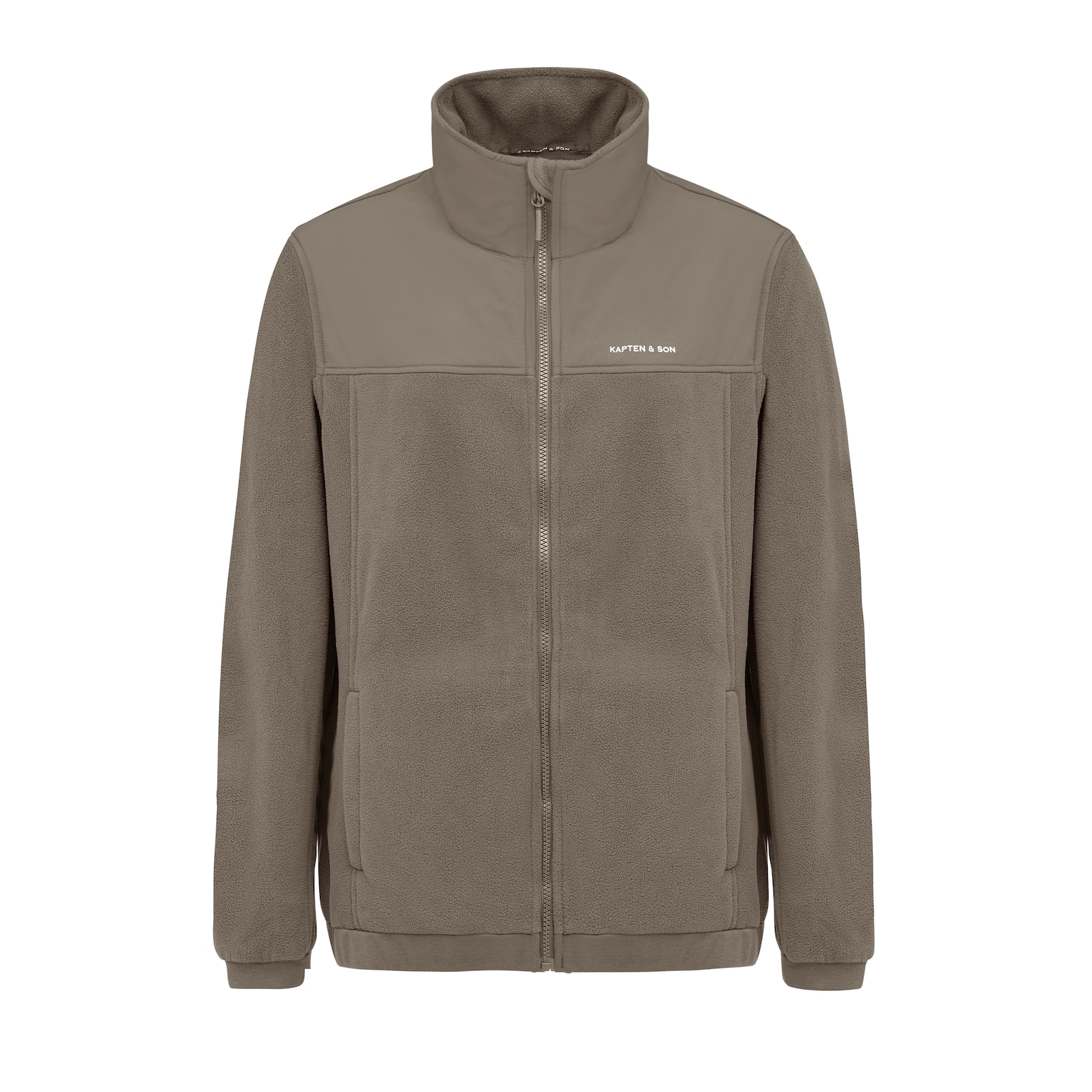 Light Fleece Jacket, Light Fleece Jacket Taupe Taupe, Bild 1 von 8