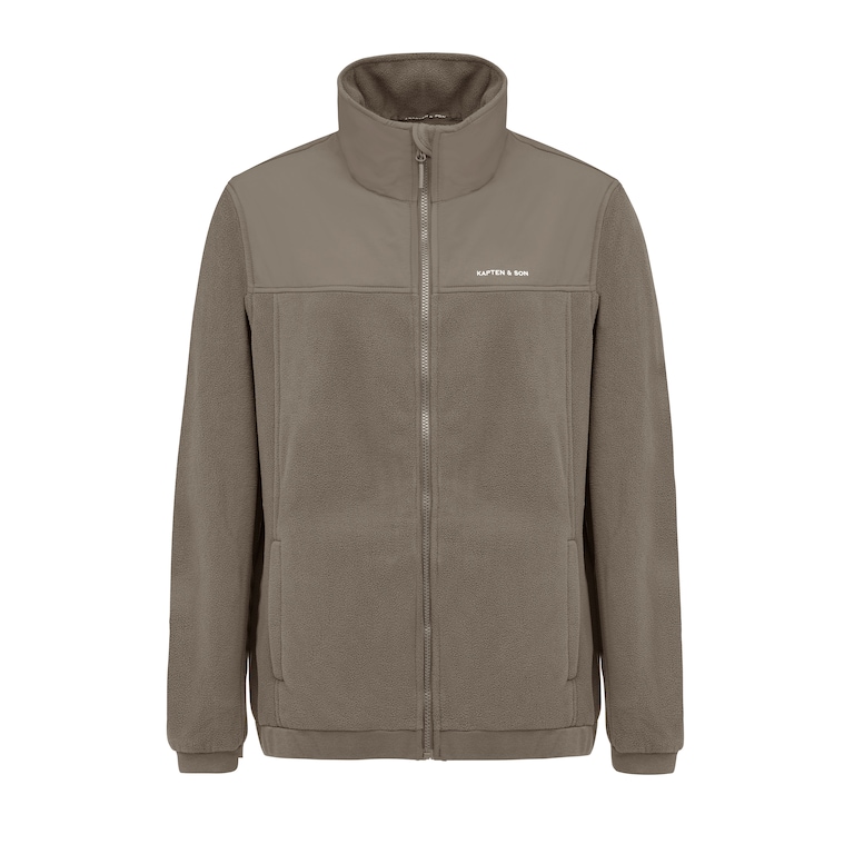 Light Fleece Jacket, Light Fleece Jacket Taupe, Taupe
