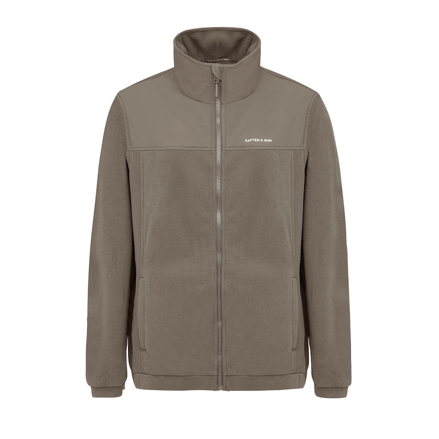 Light Fleece Jacket, Light Fleece Jacket Taupe Taupe, Bild 1 von 8