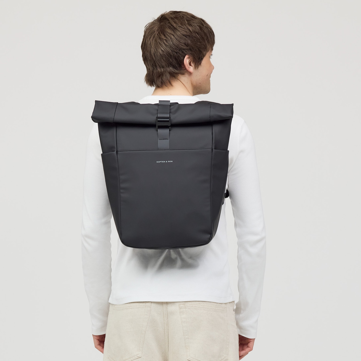 Lund, Lund Sleek Full PU All Black, Zwart, Afbeelding 3 van 9