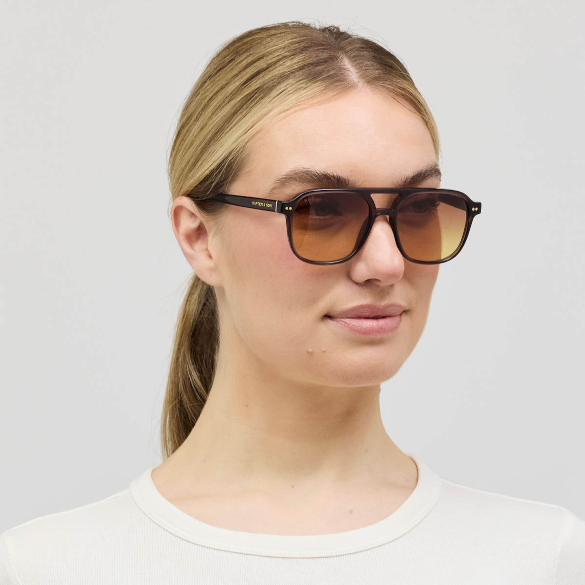 Zurich Oversize Small Mocha Gradient Brown