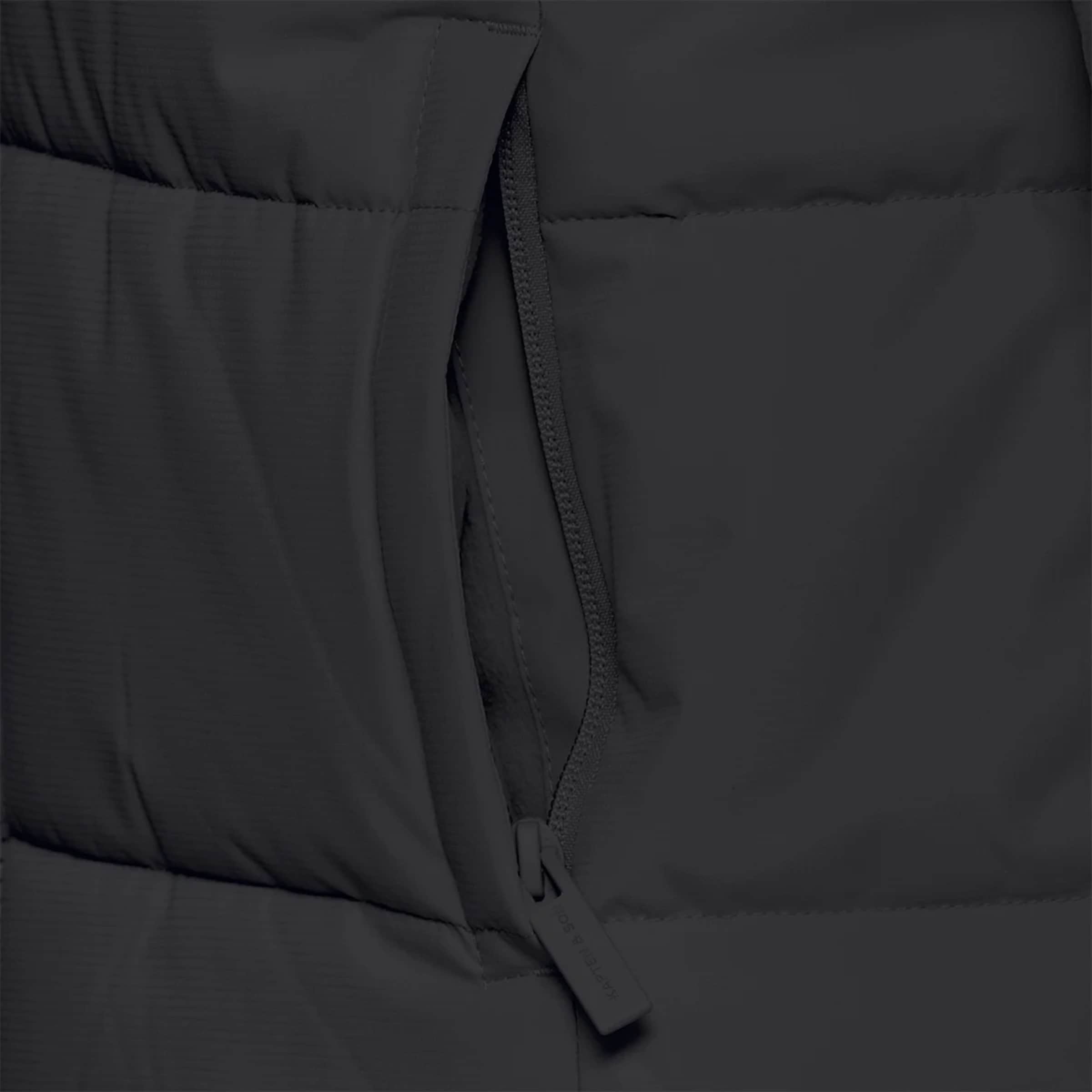 Short Winter Puffer Jacket All Black