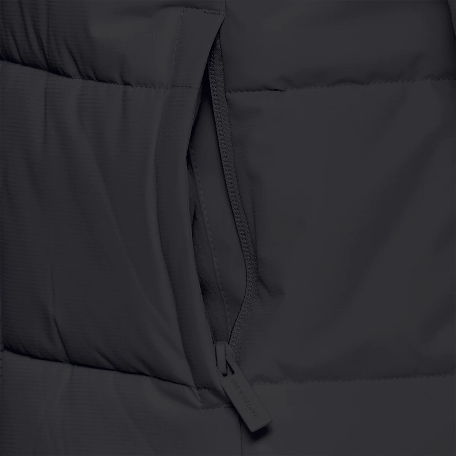 Short Winter Puffer Jacket, Short Winter Puffer Jacket All Black Schwarz, Bild 6 von 8