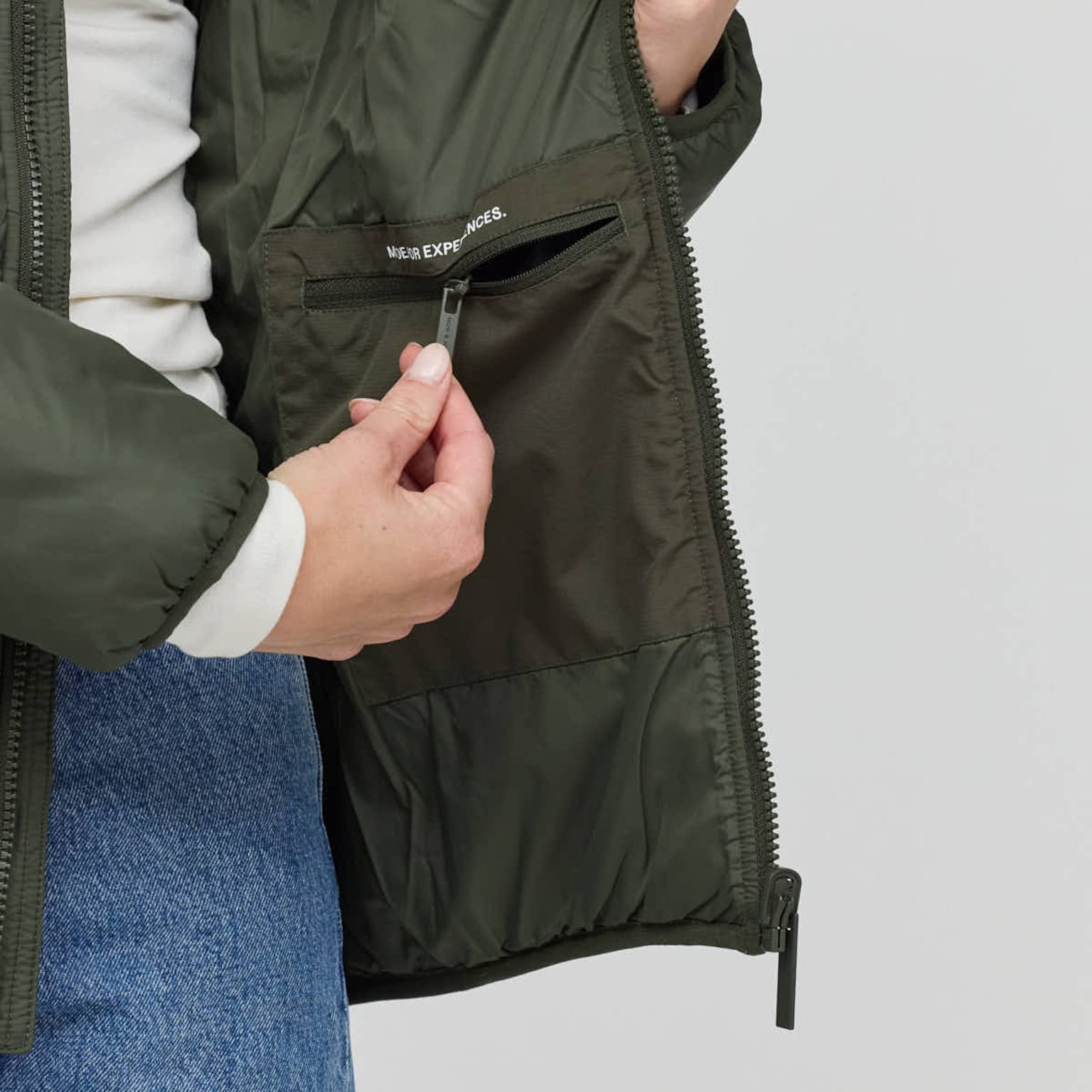 Puffer Jacket, Puffer Jacket Olive, Groen, Afbeelding 5 van 7