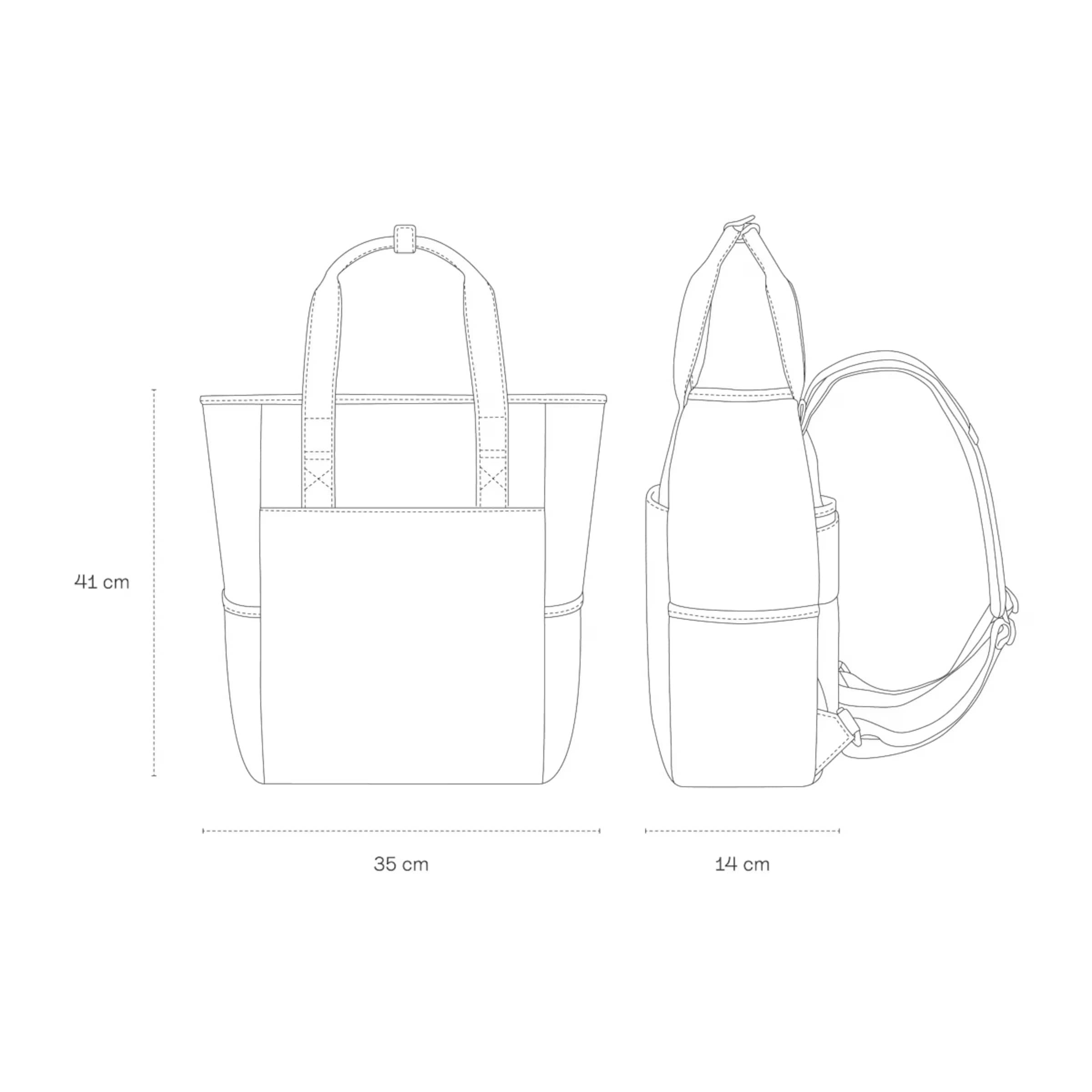 Lindby Diaper Backpack Set Muted Clay