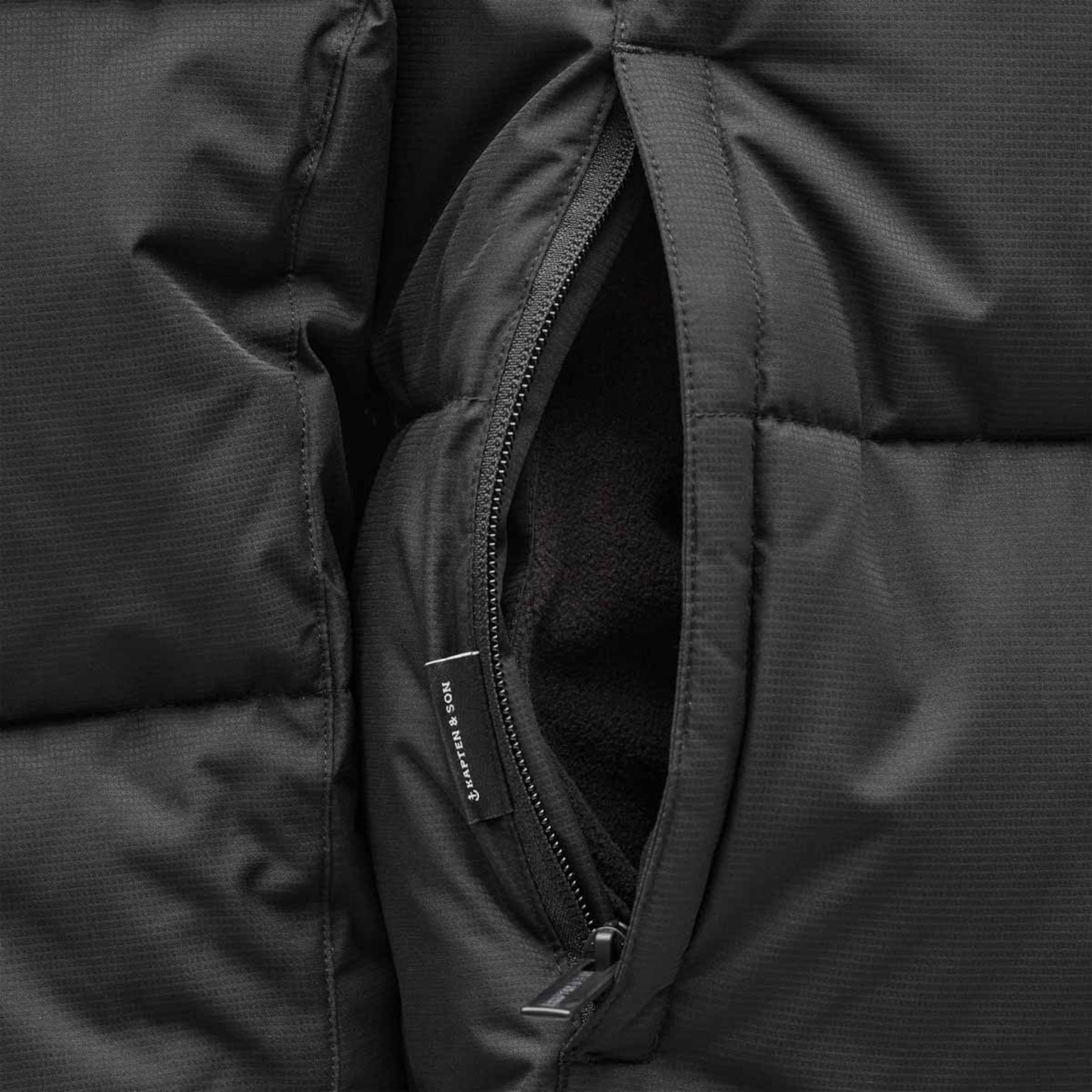Winter Puffer Jacket, Winter Puffer Jacket All Black, Zwart, Afbeelding 10 van 12