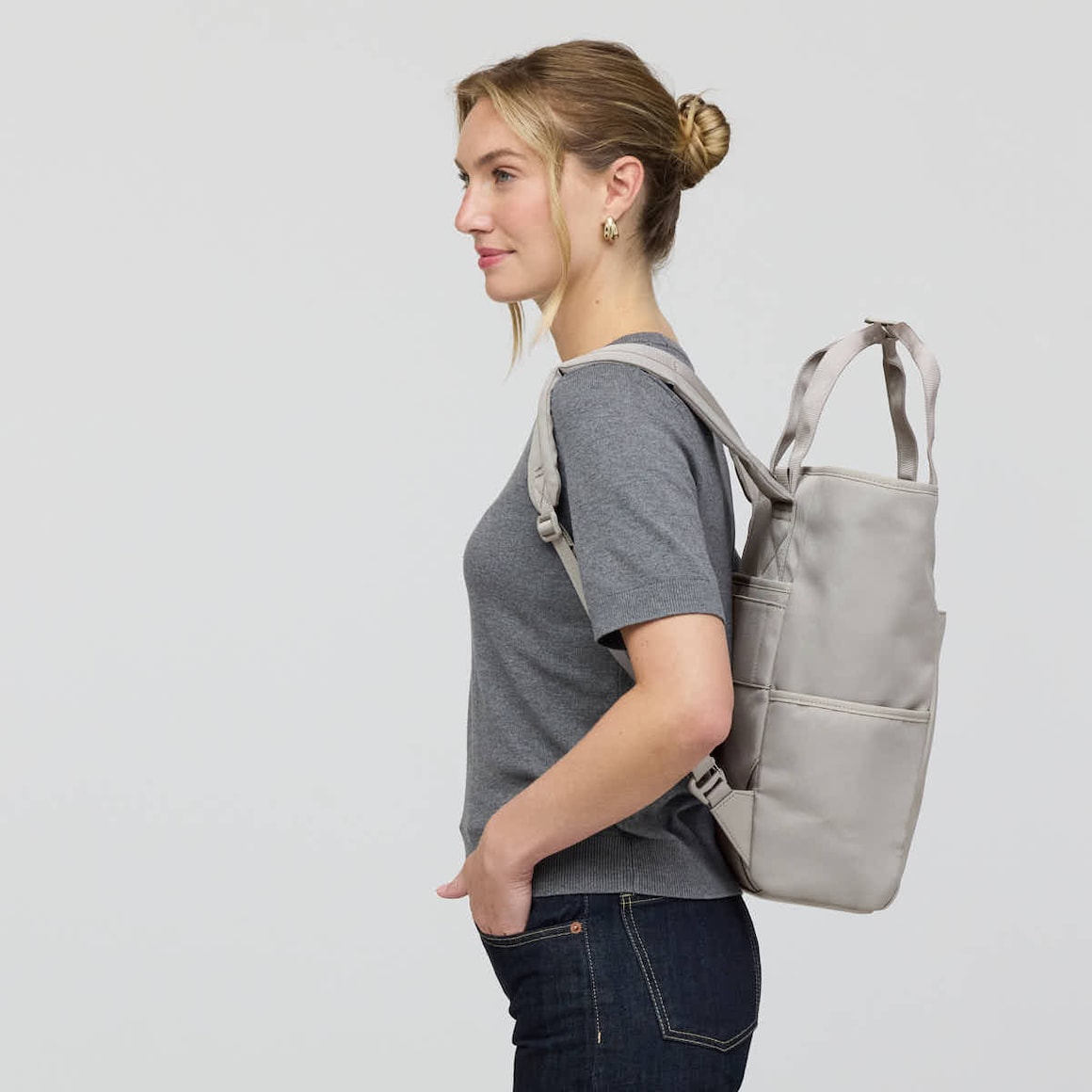 Lindby Diaper Backpack Set Greige